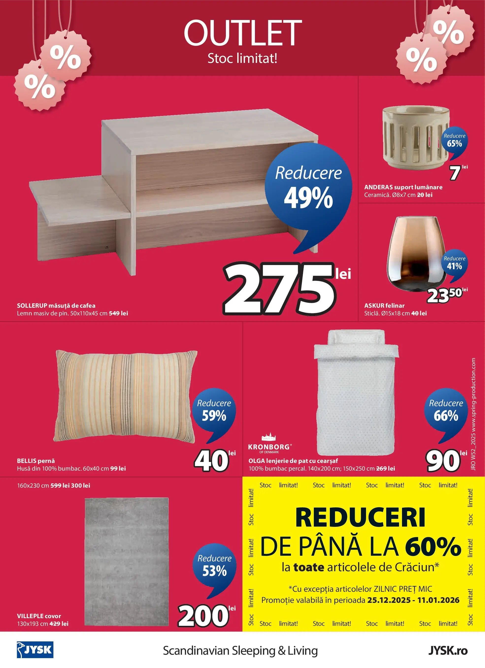 JYSK - Catalog JYSK până în data de 04.01.2026 - Oferta 24.12.2025 - 04.01.2026 | Pagină: 8 | Produse: Pat, Lenjerie de pat, Covor, Suport lumânare