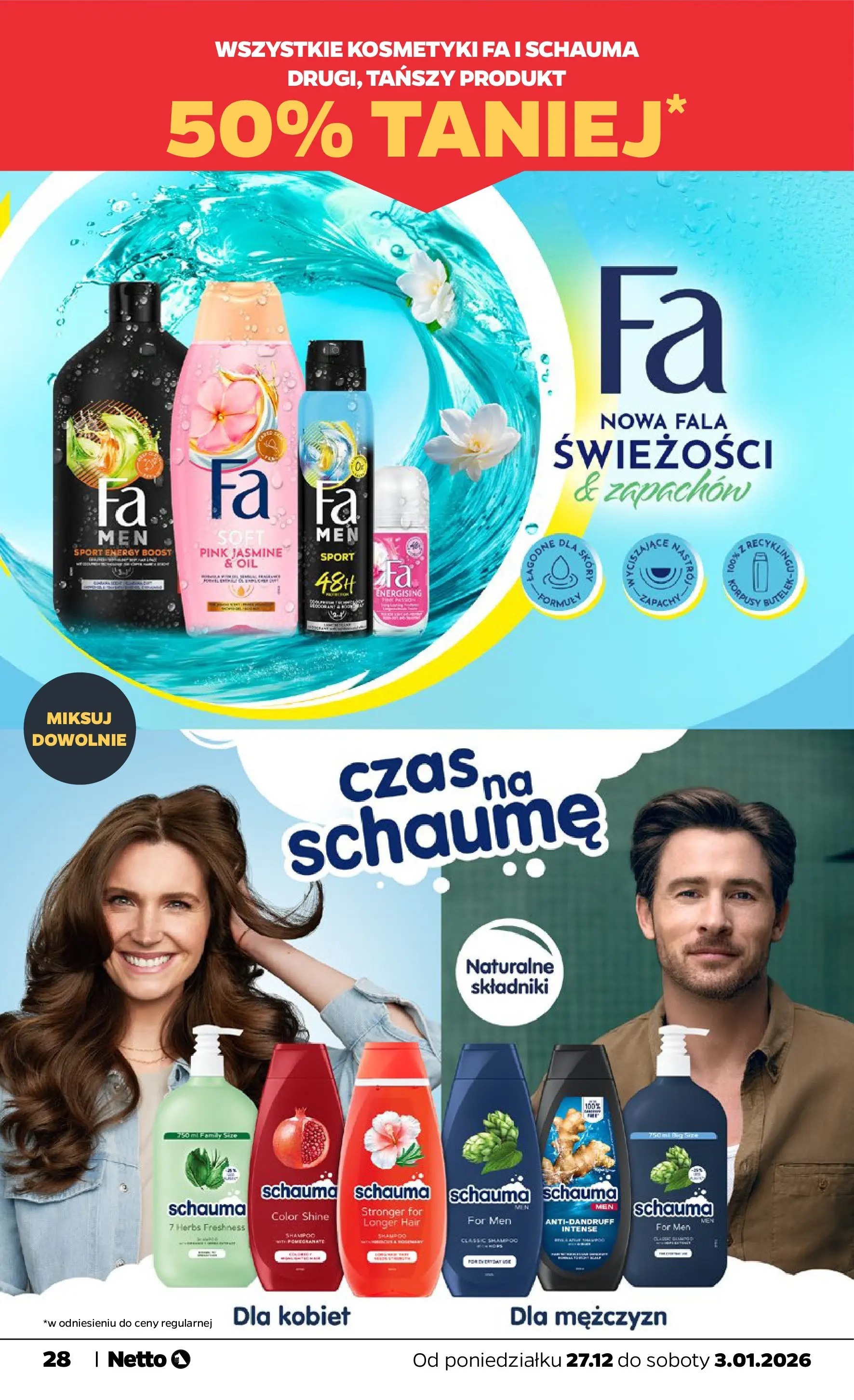 Netto - NETTO T01A ważne do 3.01.2026 od 26.12.2025 - Aktualne promocje | Strona: 28 | Produkty: Kosmetyki