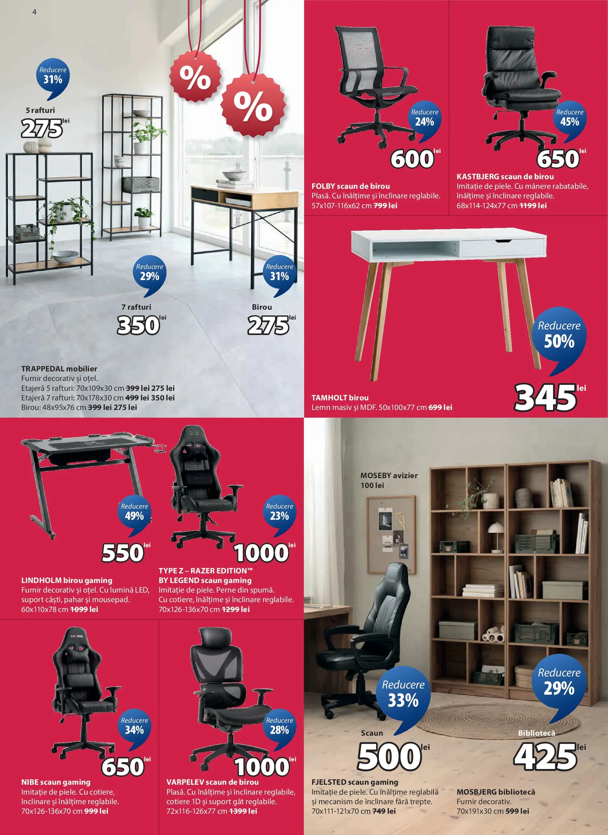 JYSK - Catalog JYSK până în data de 23.01.2026 - Oferta 31.12.2025 - 23.01.2026 | Pagină: 4 | Produse: Tavuk suyu, Scaun, Etajeră, Scaun de birou
