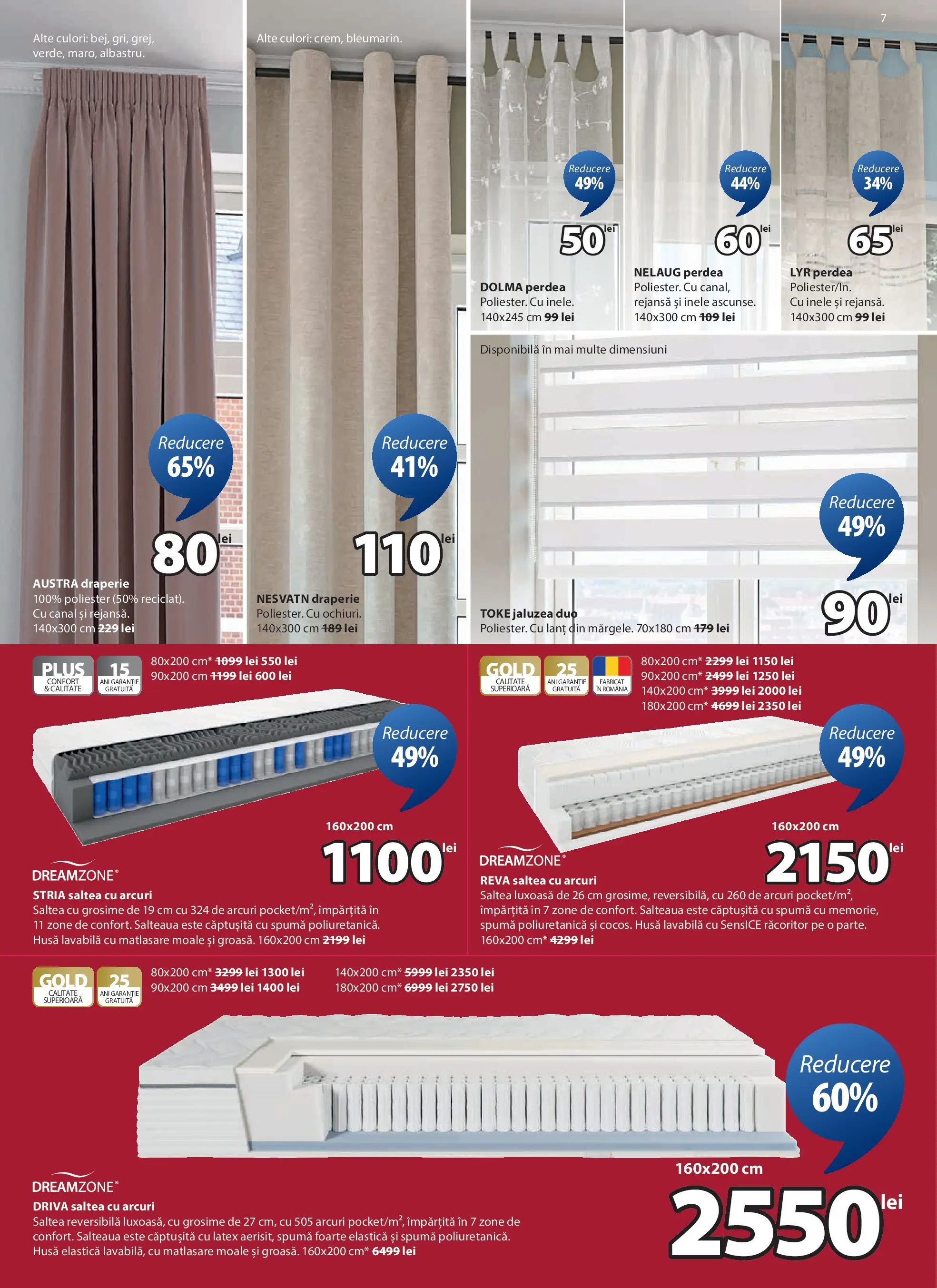 JYSK - Catalog JYSK până în data de 23.01.2026 - Oferta 31.12.2025 - 23.01.2026 | Pagină: 7 | Produse: Memorie, Saltea, Perdea, Türk kahvesi öğütme değirmeni