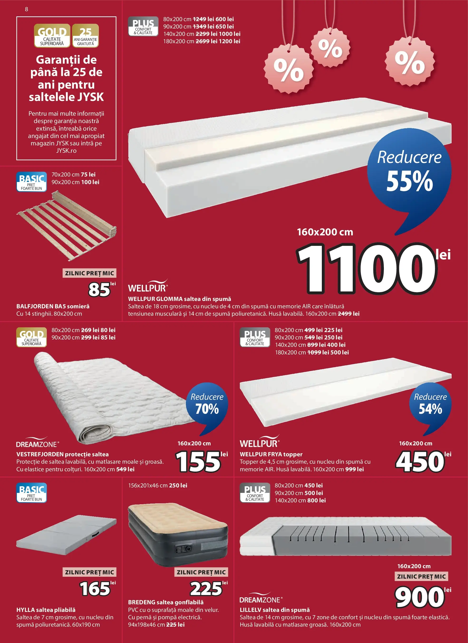 JYSK - Catalog JYSK până în data de 23.01.2026 - Oferta 31.12.2025 - 23.01.2026 | Pagină: 8 | Produse: Saltea, Pernă, Saltea gonflabilă, Türk kahvesi öğütme değirmeni