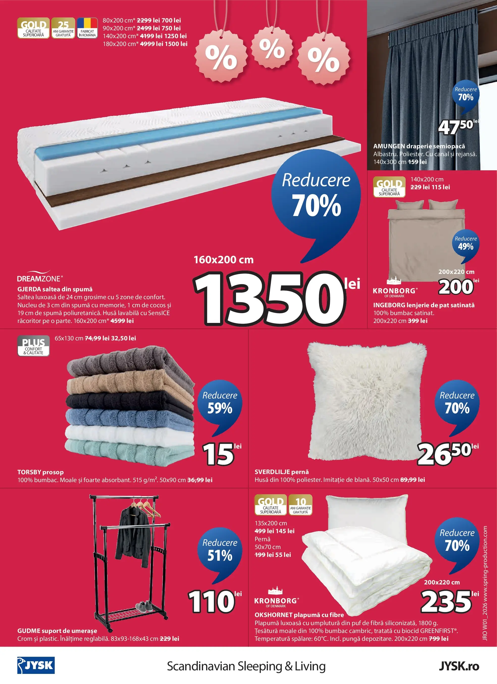 JYSK - Catalog JYSK până în data de 23.01.2026 - Oferta 31.12.2025 - 23.01.2026 | Pagină: 16 | Produse: Pungă, Pat, Lenjerie de pat, Plapumă