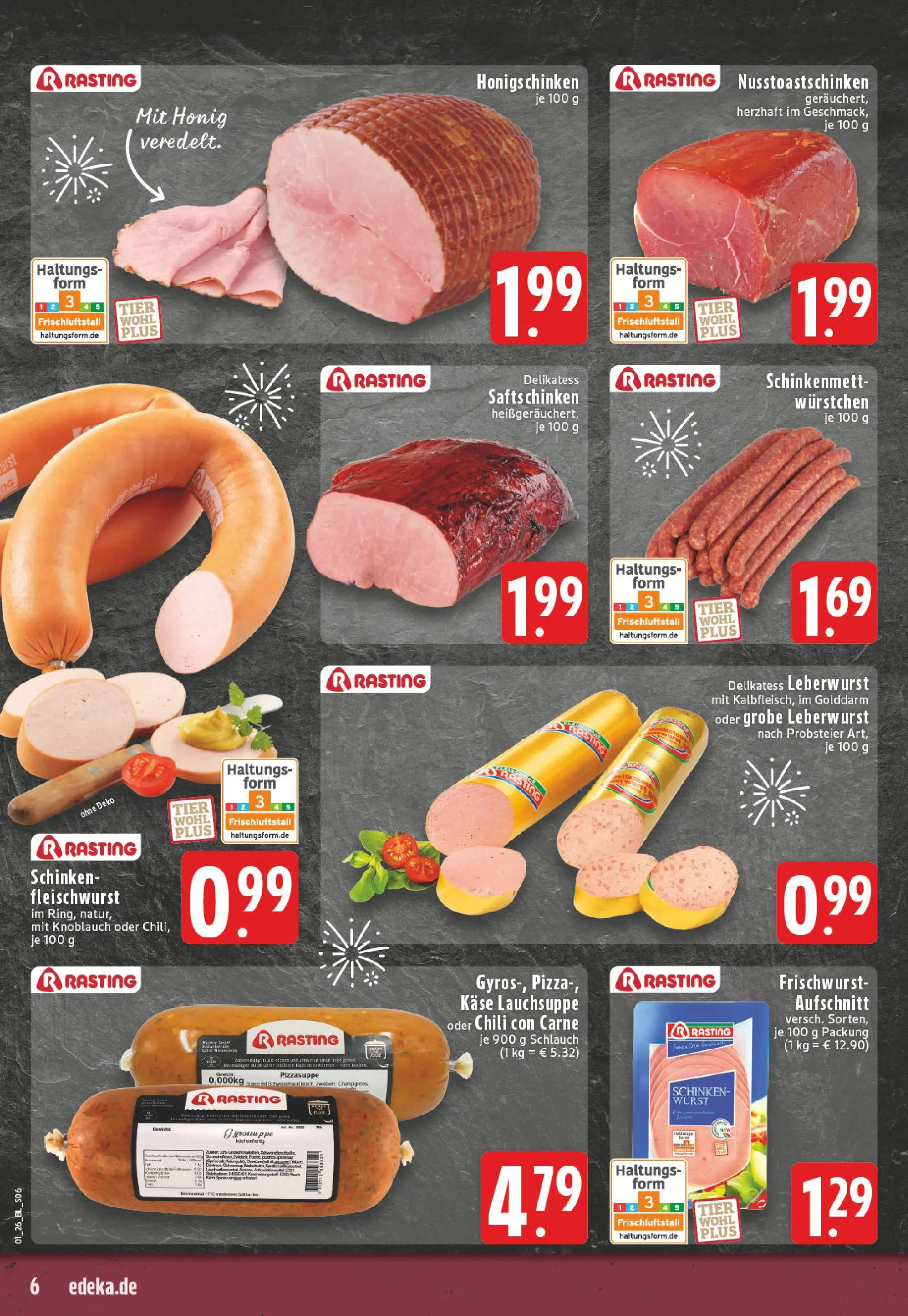 Edeka prospekt Detmold	 (ab 28.12.2025) » Angebote Online | Seite: 6 | Produkte: Käse, Knoblauch, Chili, Schinken