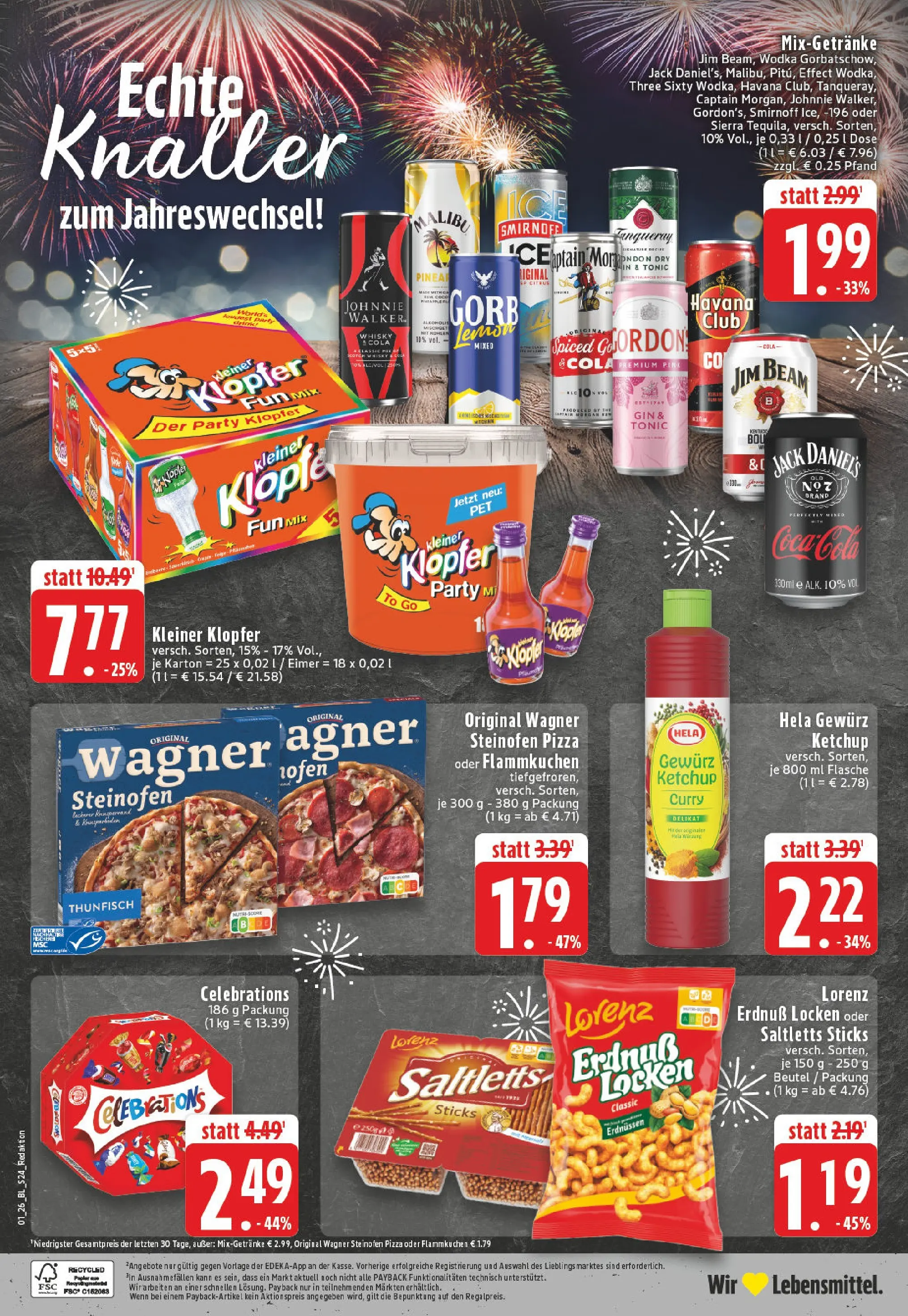 Edeka prospekt Detmold	 (ab 28.12.2025) » Angebote Online | Seite: 30 | Produkte: Jim beam, Celebrations, Gin, Wodka