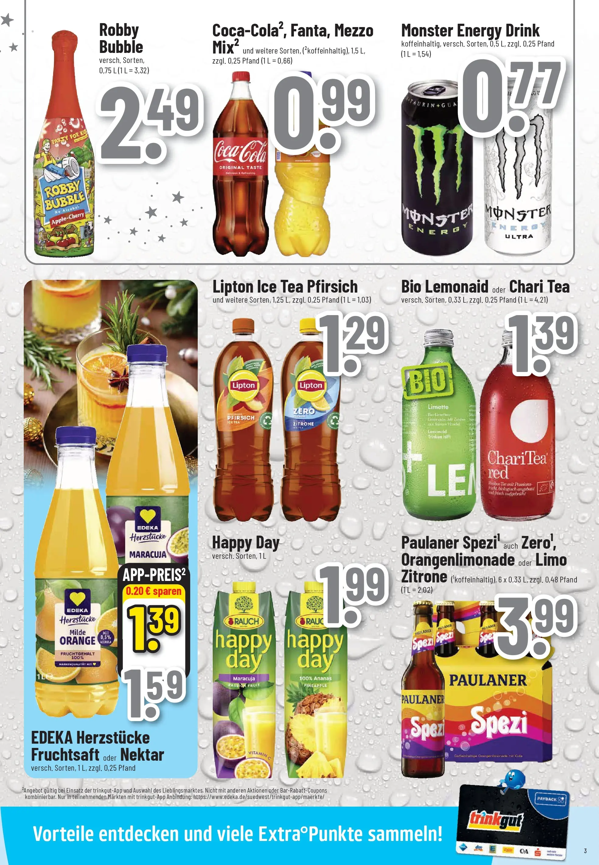 Trinkgut - trinkgut: Wochenangebote (ab 28.12.2025) » Angebote online | Seite: 3 | Produkte: Monster, Zitrone, Pfirsich, Tee