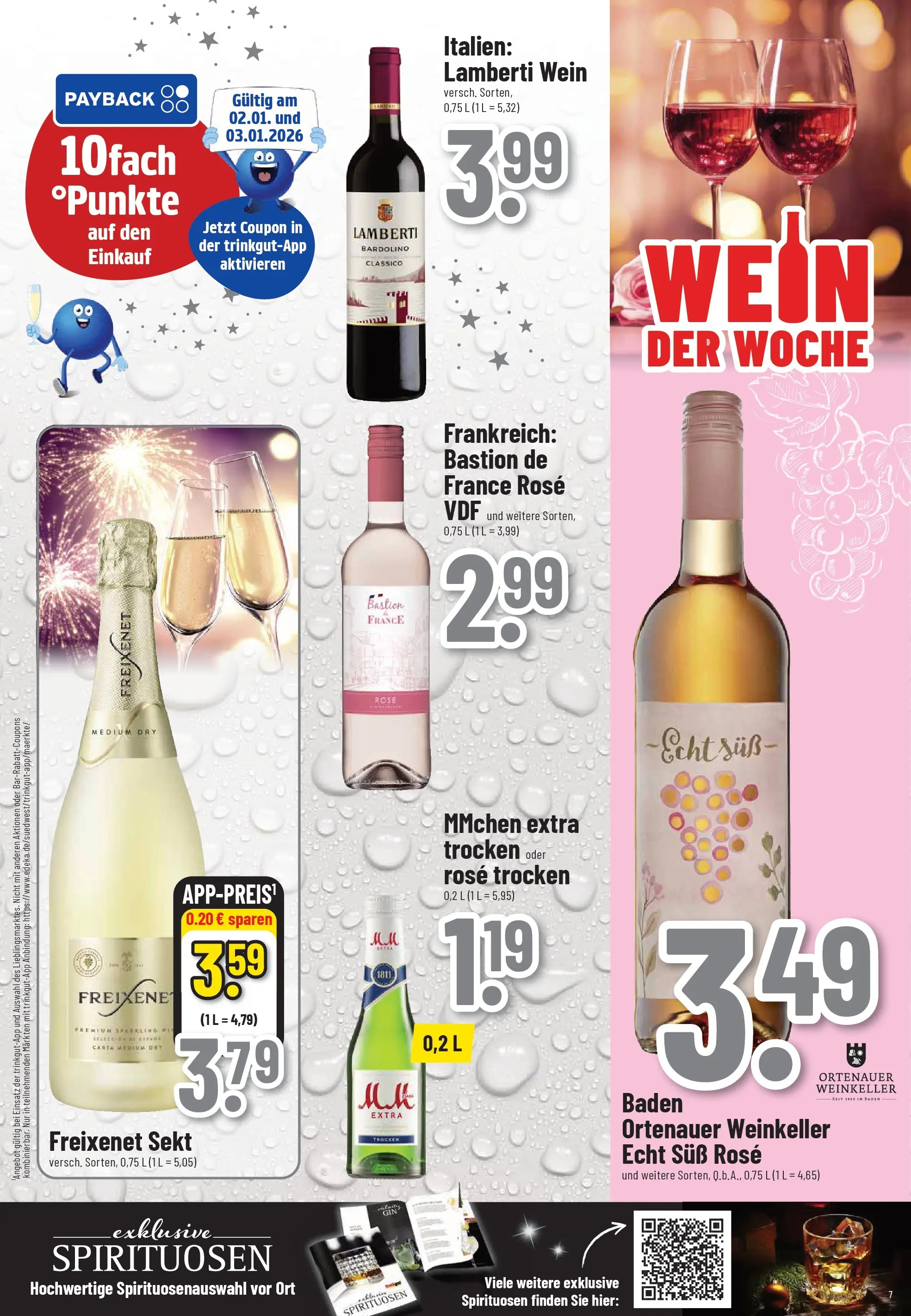 Trinkgut - trinkgut: Wochenangebote (ab 28.12.2025) » Angebote online | Seite: 7 | Produkte: Freixenet, Sekt, Wein