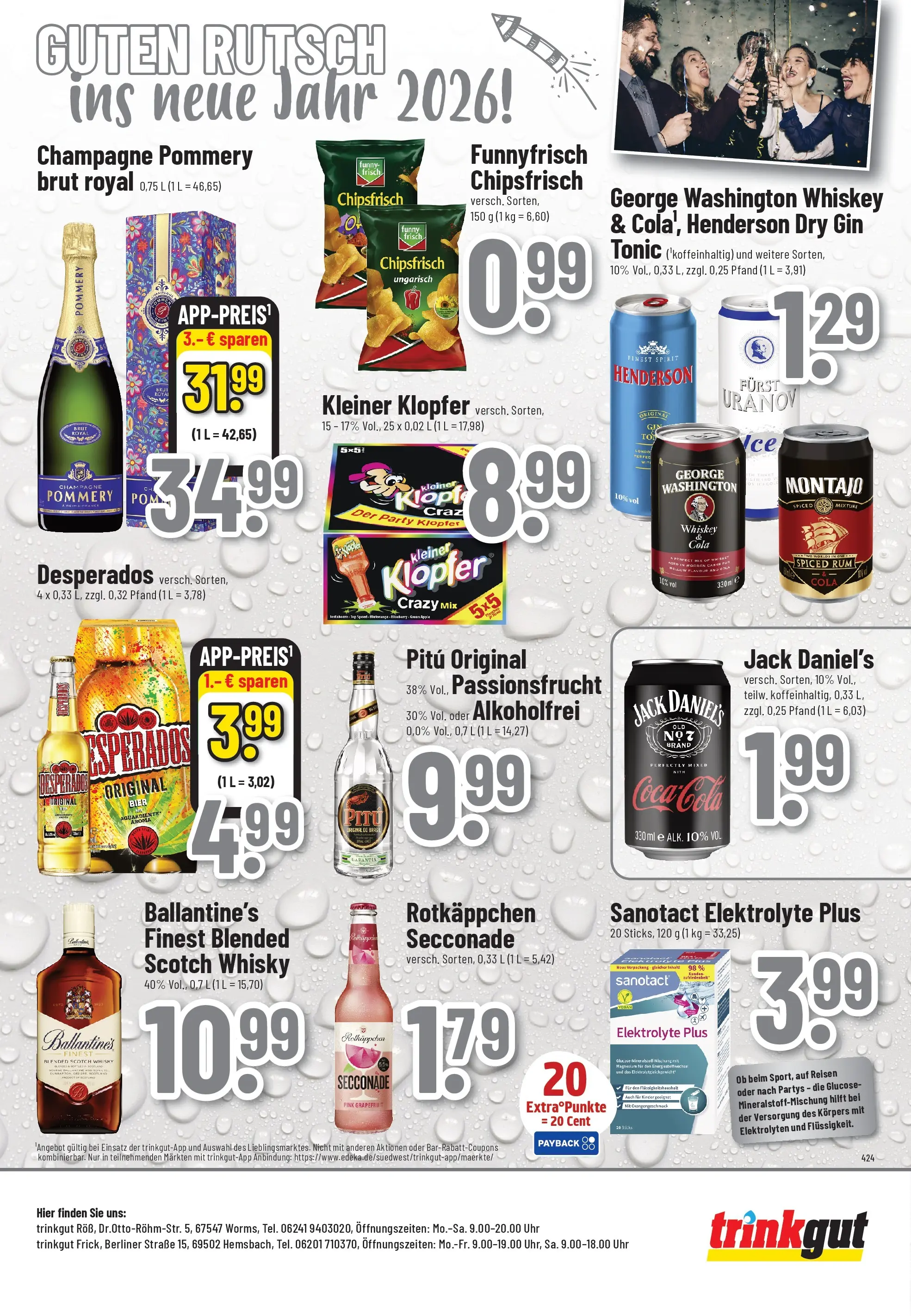 Trinkgut - trinkgut: Wochenangebote (ab 28.12.2025) » Angebote online | Seite: 8 | Produkte: Mixer, Jack Daniel's, Desperados, Uhr