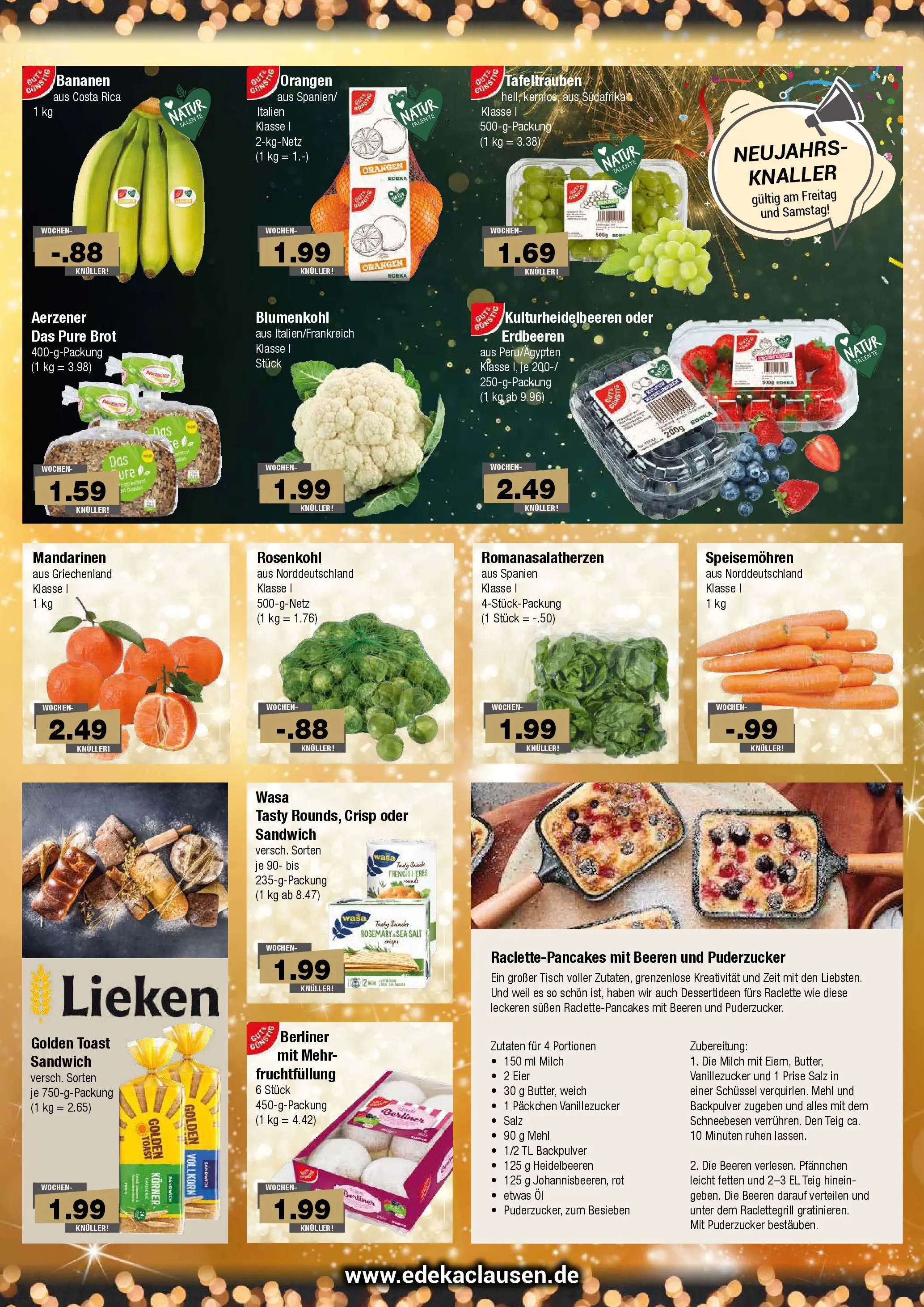 Edeka prospekt Hamburg	 (ab 29.12.2025) » Angebote Online | Seite: 2 | Produkte: Berliner, Salz, Blumenkohl, Erdbeeren