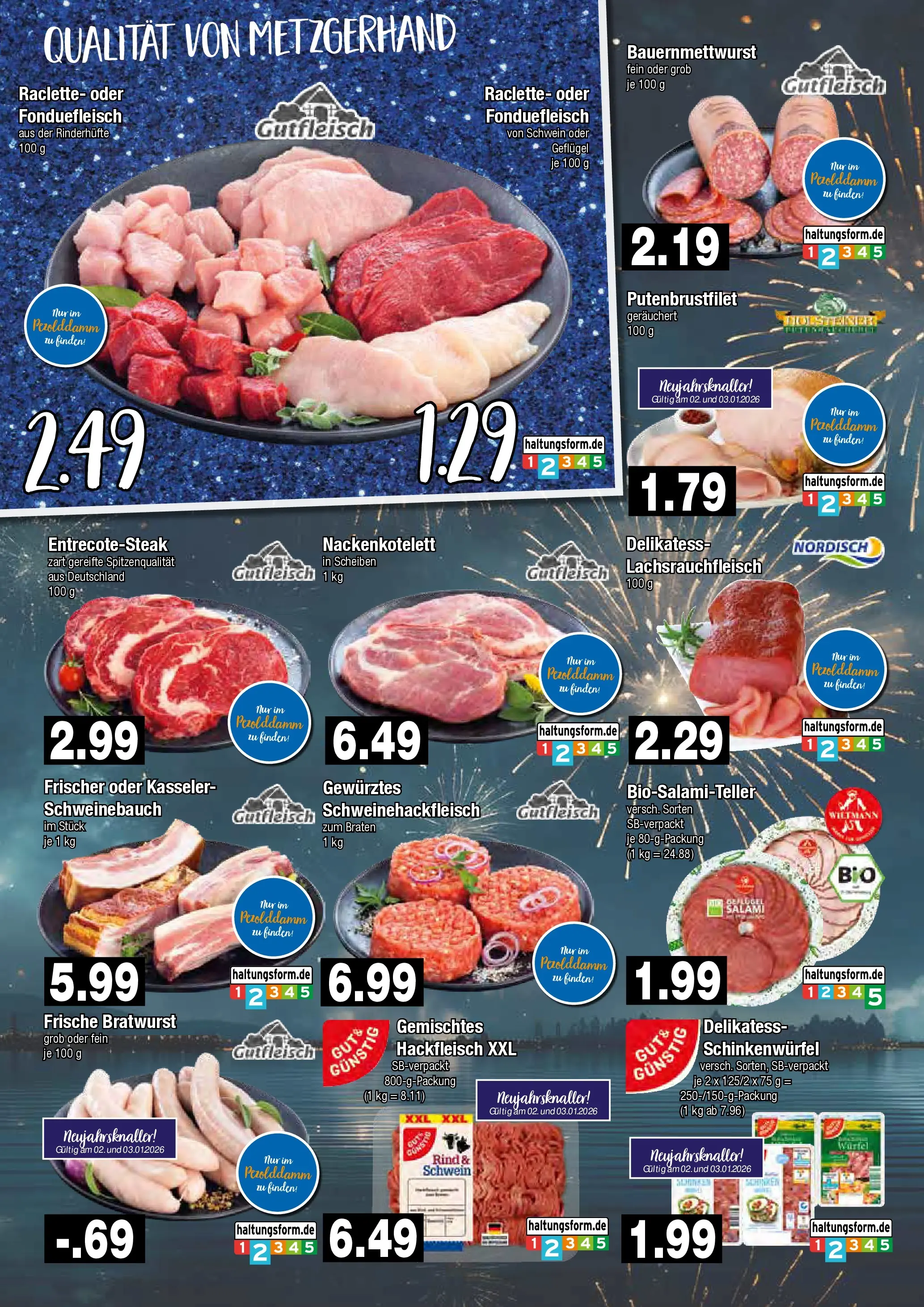 Edeka prospekt Hamburg	 (ab 29.12.2025) » Angebote Online | Seite: 2 | Produkte: Schweinebauch, Bratwurst, Salami, Raclette