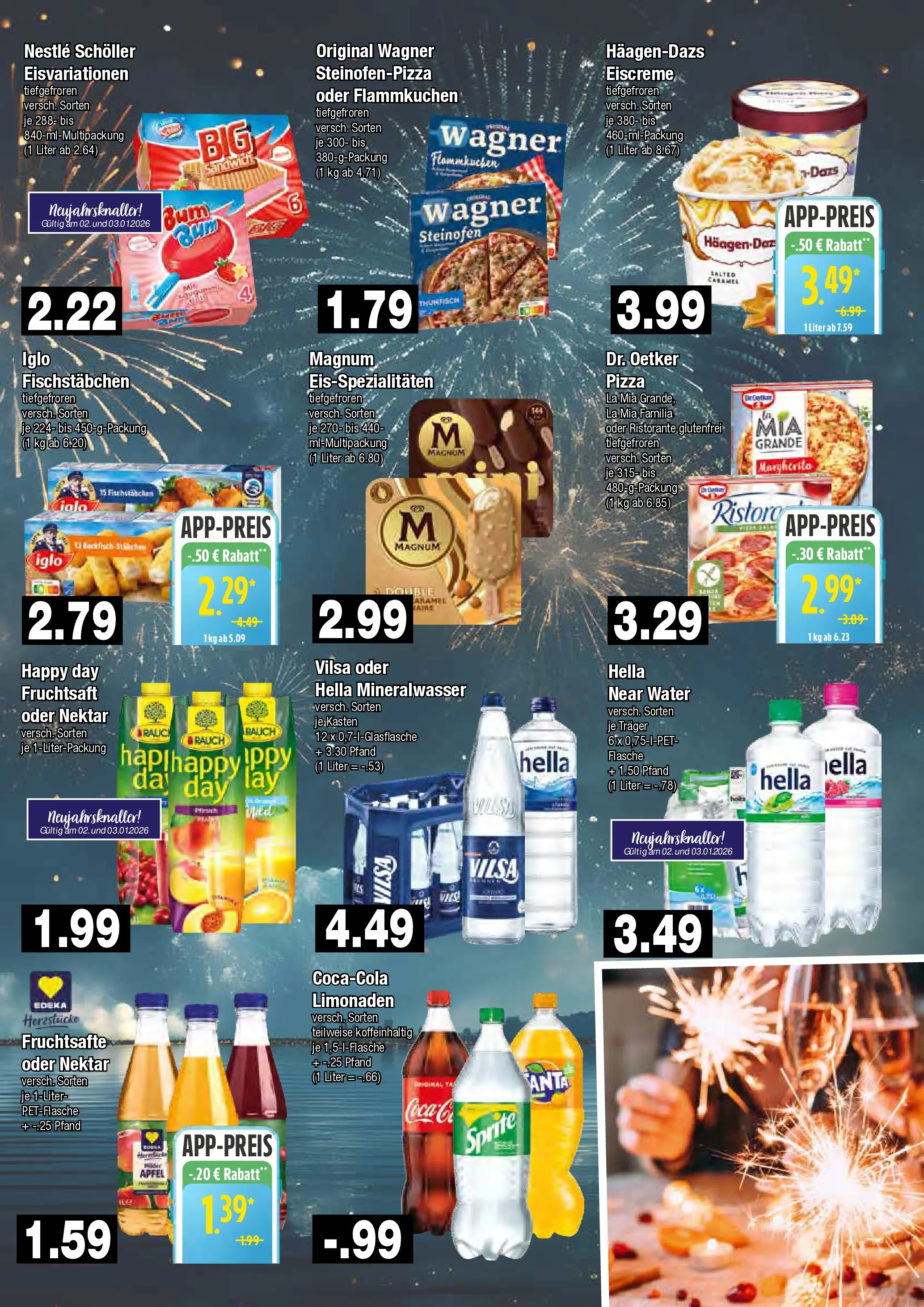 Edeka prospekt Hamburg	 (ab 29.12.2025) » Angebote Online | Seite: 9 | Produkte: Ristorante, Fischstabchen, Pizza, Fruchtsaft