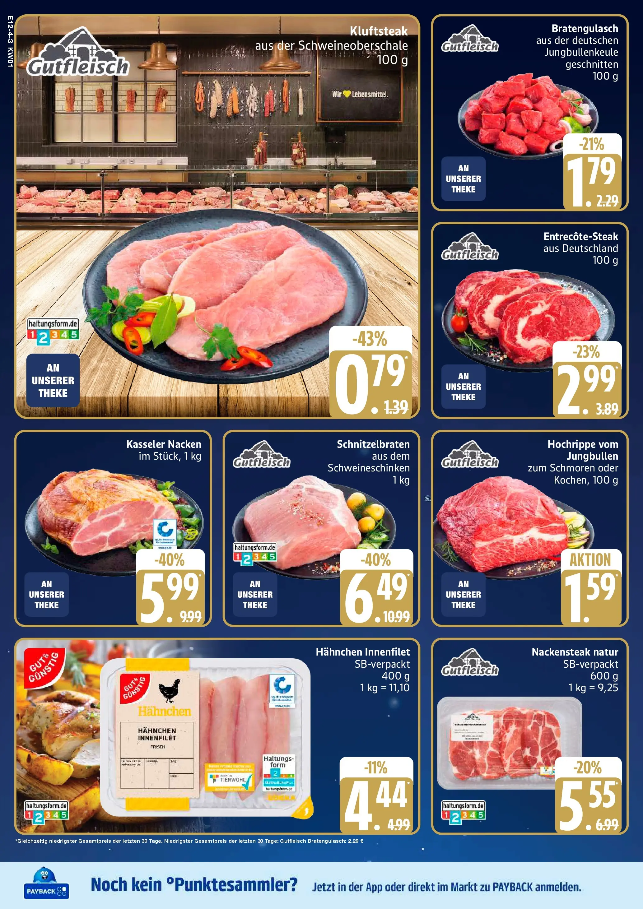 Edeka prospekt Ammersbek	 (ab 29.12.2025) » Angebote Online | Seite: 4 | Produkte: Hahnchen, Theke, Kasseler nacken