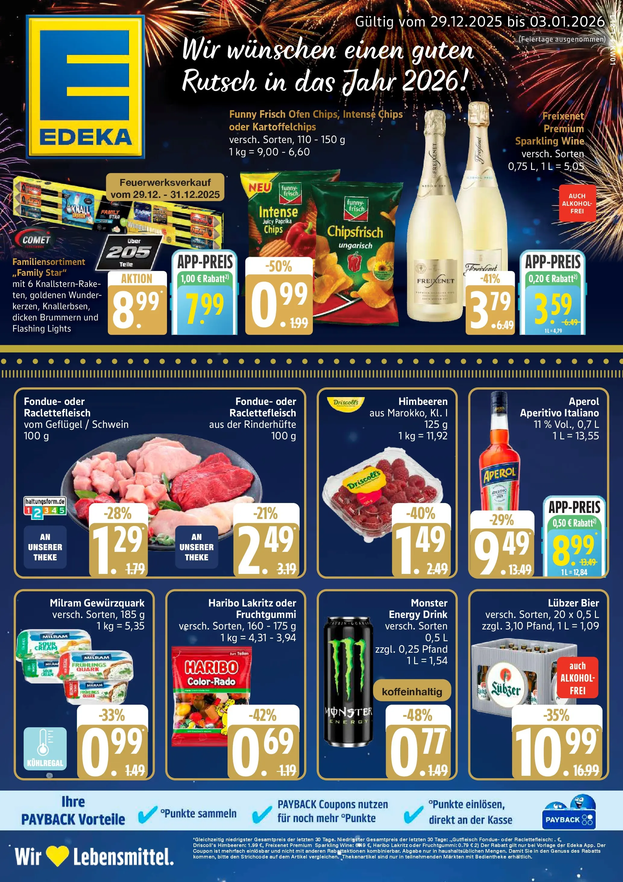 Edeka prospekt Rostock-Gehlsdorf	 (ab 29.12.2025) » Angebote Online | Seite: 1 | Produkte: Quark, Milram, Fondue, Lubzer