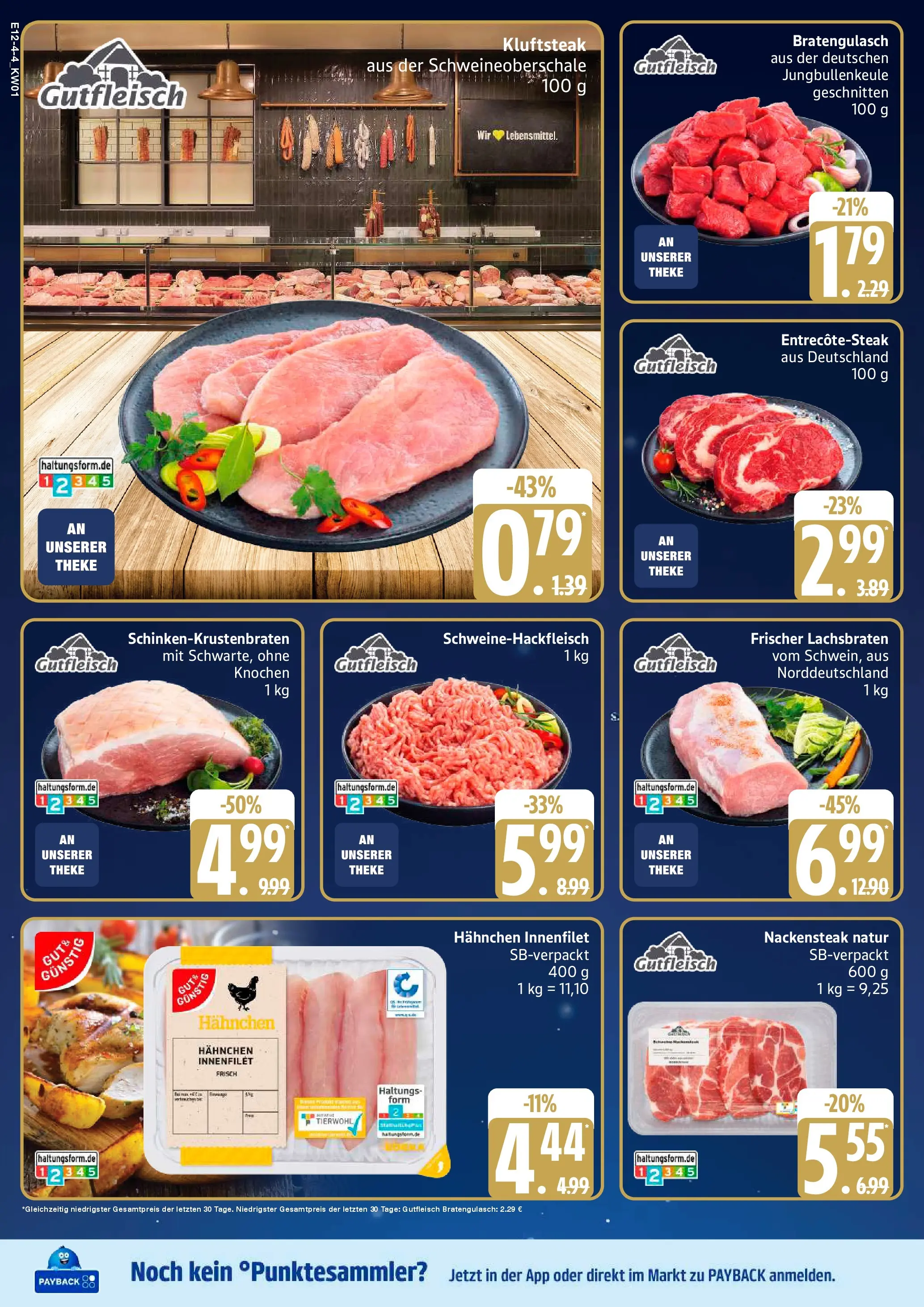 Edeka prospekt Rostock-Gehlsdorf	 (ab 29.12.2025) » Angebote Online | Seite: 4 | Produkte: Hahnchen, Theke, Steak