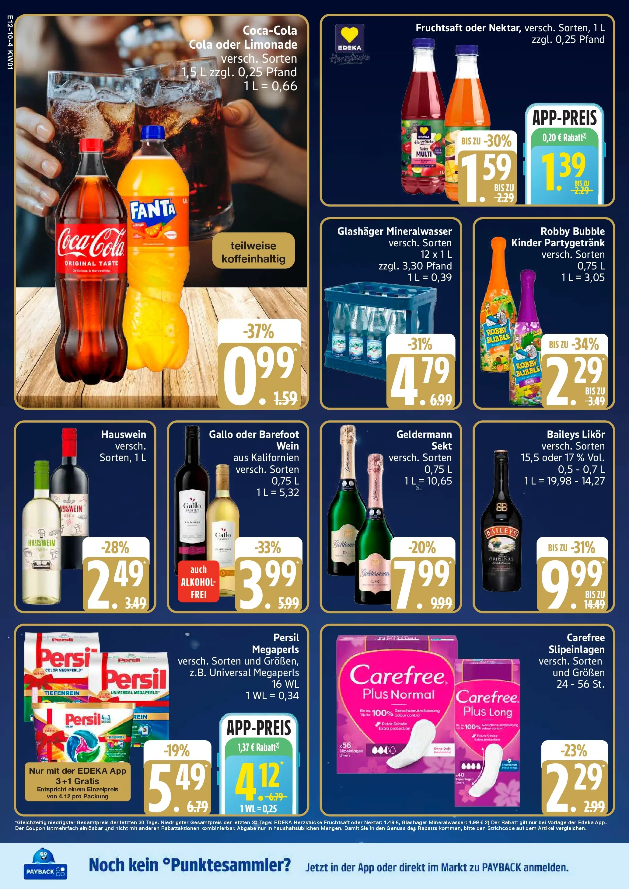 Edeka prospekt Rostock-Gehlsdorf	 (ab 29.12.2025) » Angebote Online | Seite: 10 | Produkte: Limonade, Baileys, Fruchtsaft, Persil