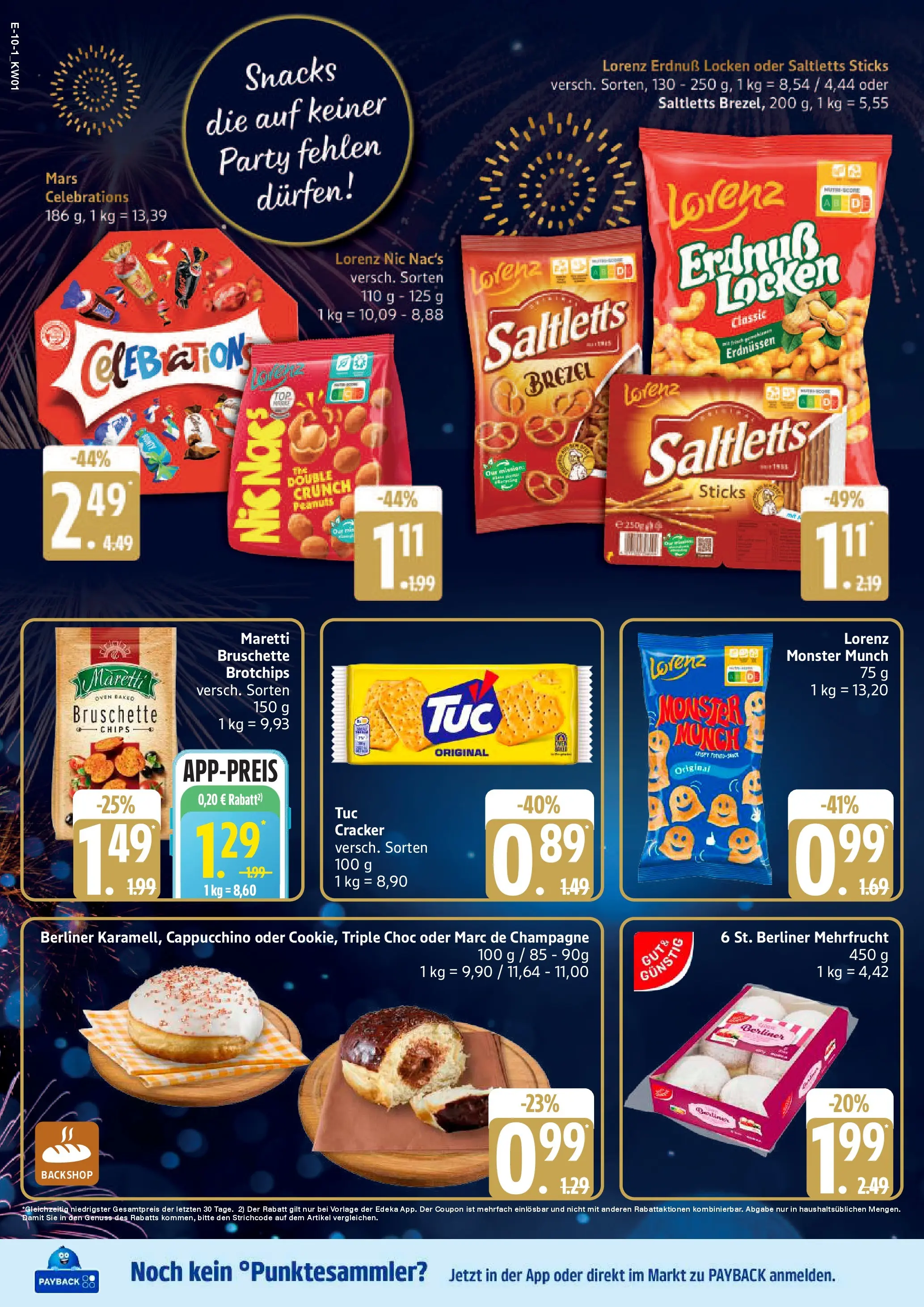 Edeka prospekt Hamburg	 (ab 29.12.2025) » Angebote Online | Seite: 10 | Produkte: Celebrations, Donuts, Monster, Chips