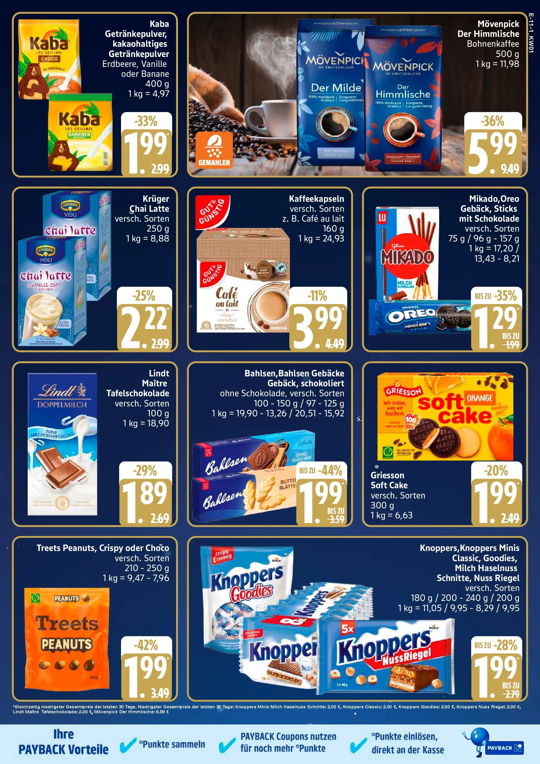 Edeka prospekt Hamburg	 (ab 29.12.2025) » Angebote Online | Seite: 11 | Produkte: Milch, Schokolade, Knoppers, Saft