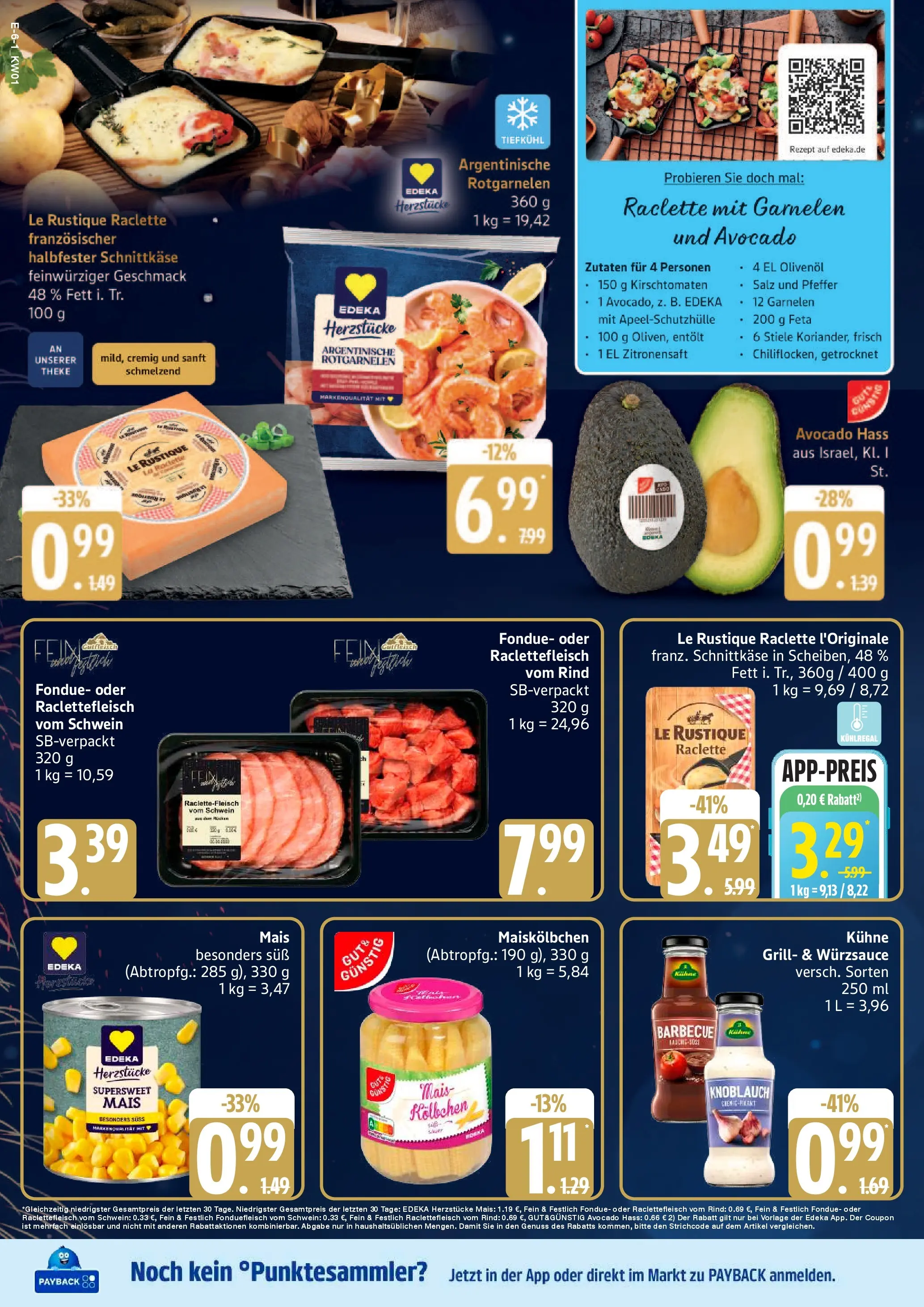 Edeka prospekt Bad Schwartau	 (ab 29.12.2025) » Angebote Online | Seite: 8 | Produkte: Salz, Pfeffer, Knoblauch, Raclette