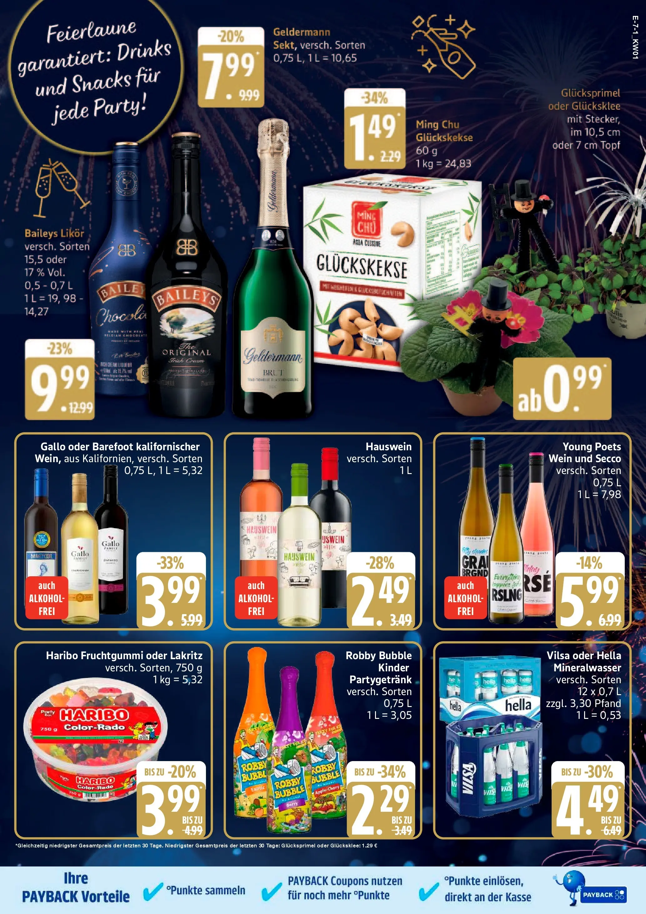 Edeka prospekt Bad Schwartau	 (ab 29.12.2025) » Angebote Online | Seite: 9 | Produkte: Likör, Mineralwasser, Baileys, Wein