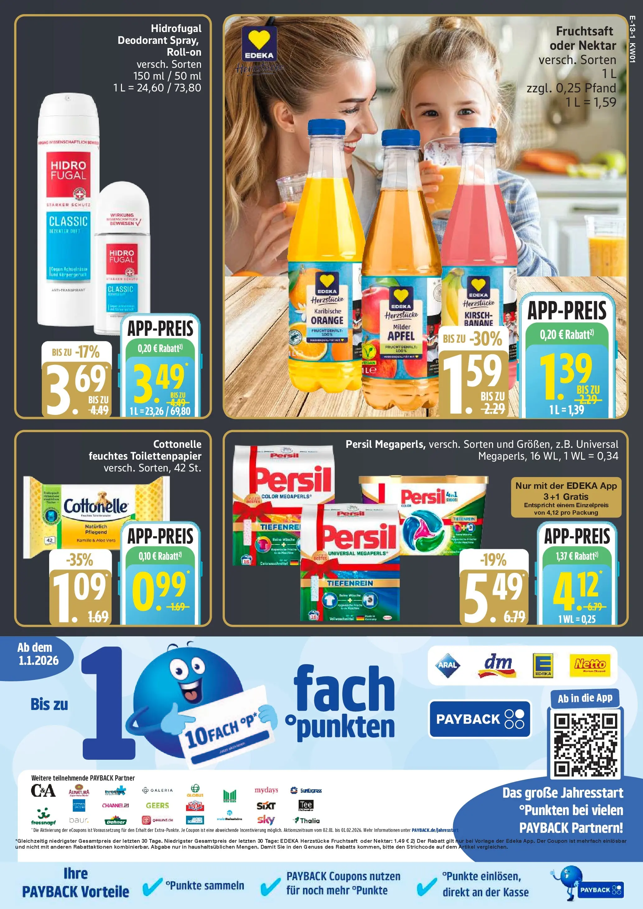 Edeka prospekt Bad Schwartau	 (ab 29.12.2025) » Angebote Online | Seite: 15 | Produkte: Deodorant, Antitranspirant, Fruchtsaft, Feuchtes Toilettenpapier
