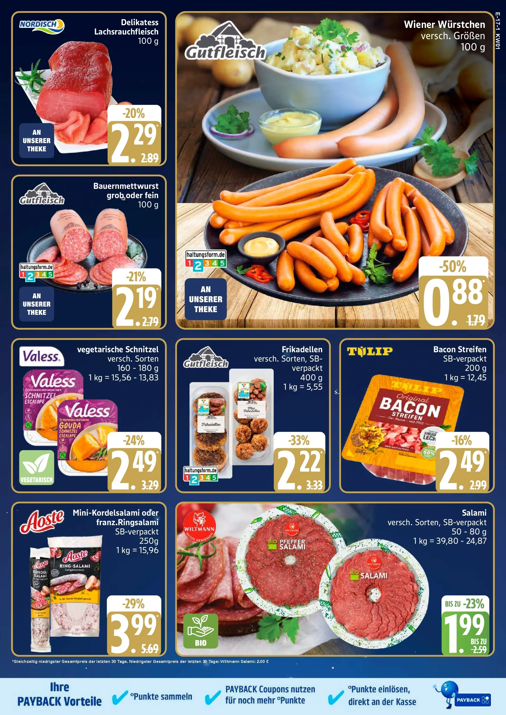 Edeka prospekt Bad Schwartau	 (ab 29.12.2025) » Angebote Online | Seite: 19 | Produkte: Wiener wurstchen, Gouda, Schnitzel, Salami