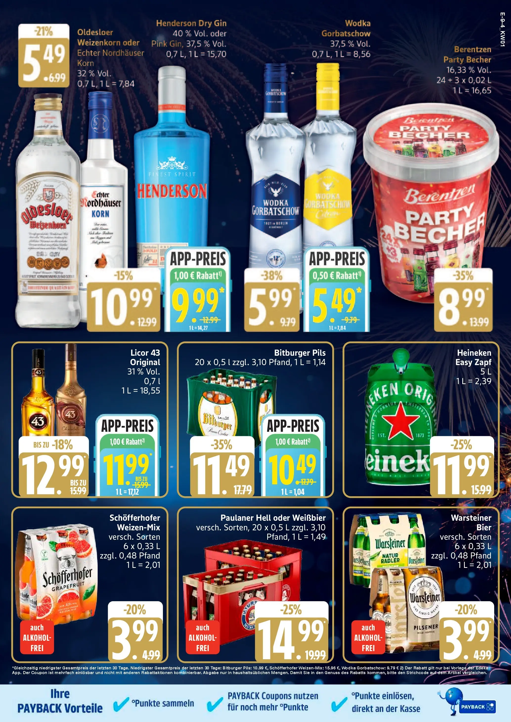 Edeka prospekt Rostock	 (ab 29.12.2025) » Angebote Online | Seite: 11 | Produkte: Weißbier, Gin, Wodka, Paulaner