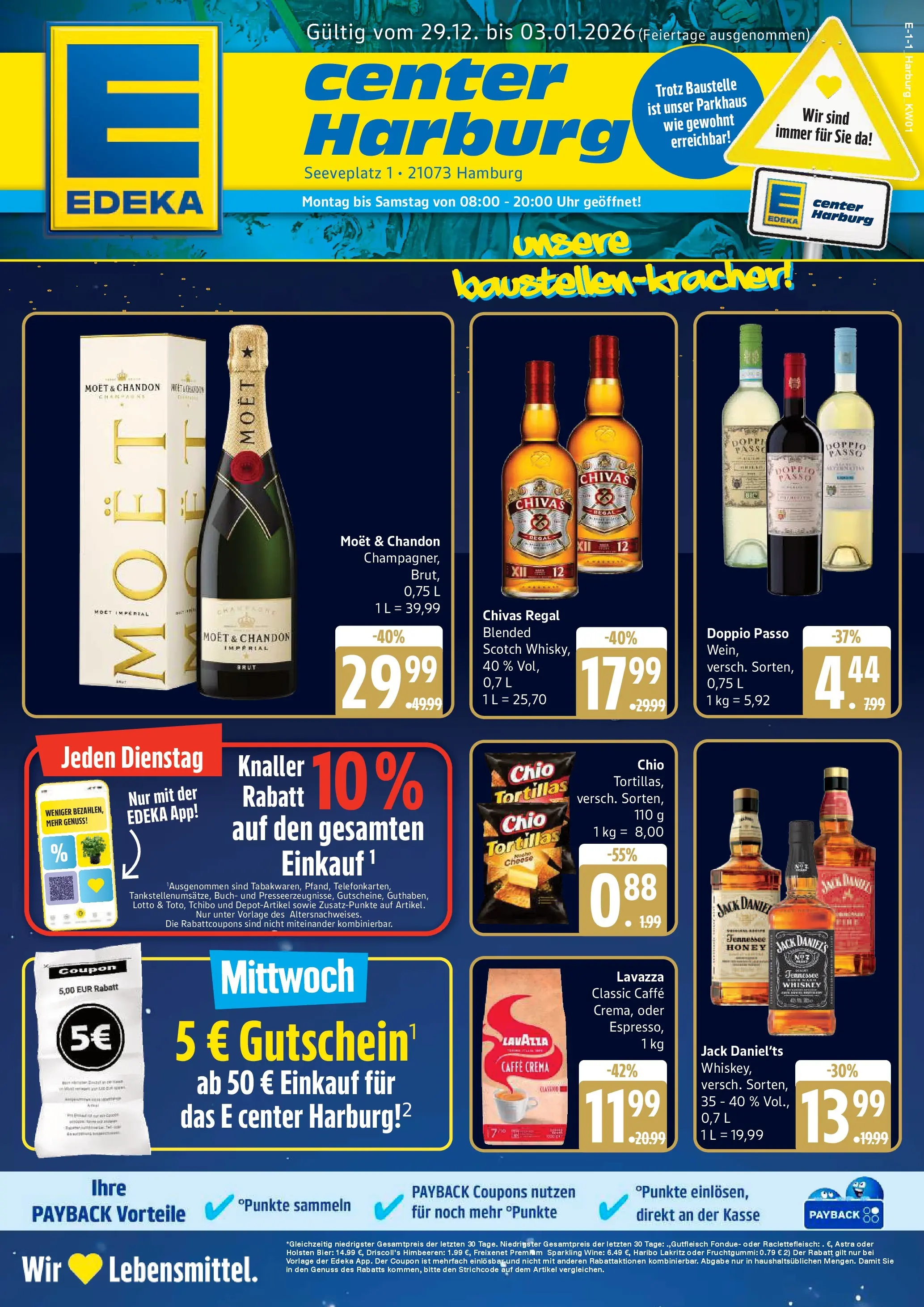 Edeka prospekt Hamburg	 (ab 29.12.2025) » Angebote Online | Seite: 1 | Produkte: Himbeeren, Lavazza, Haribo, Doppio Passo