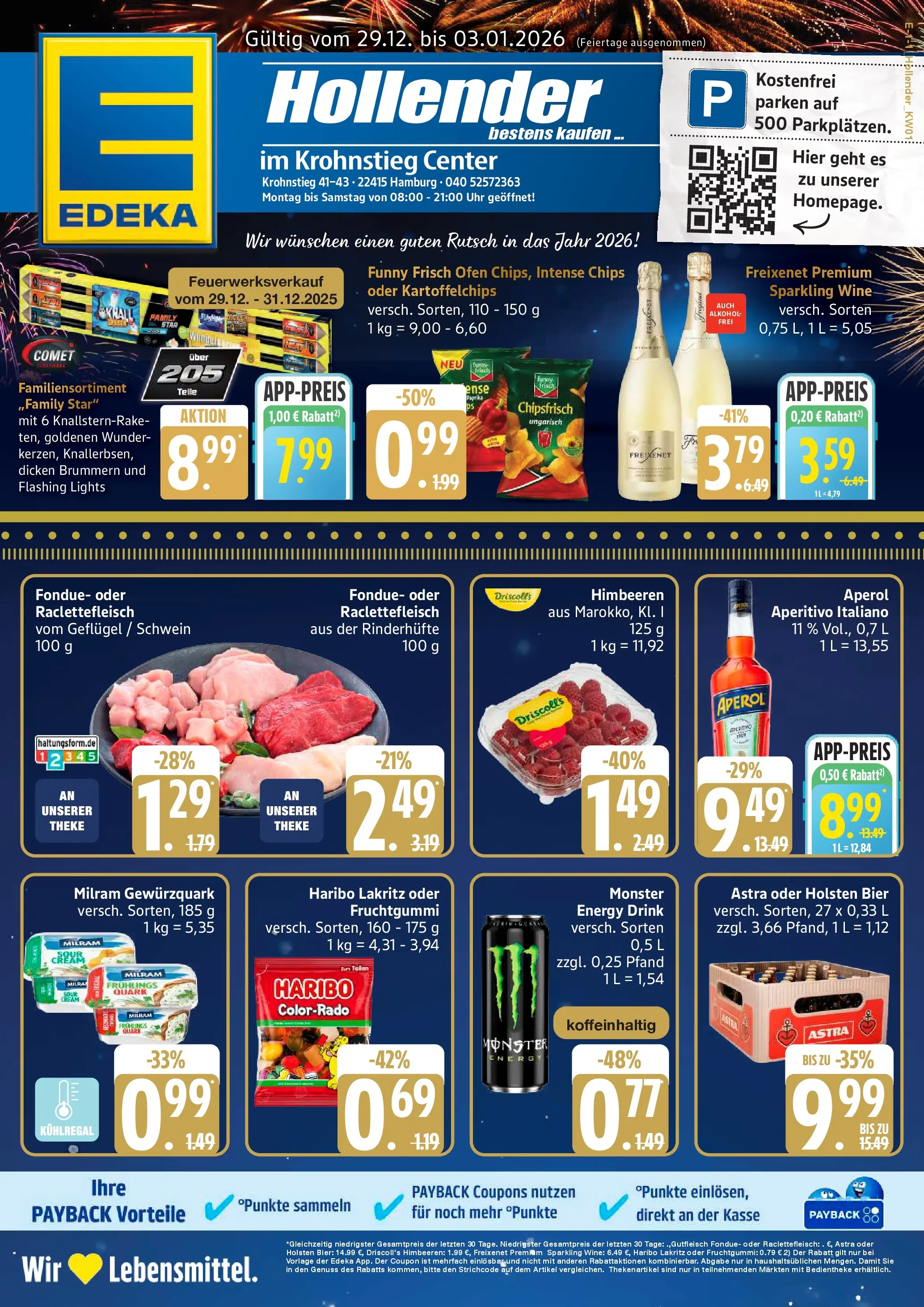 Edeka prospekt Hamburg	 (ab 29.12.2025) » Angebote Online | Seite: 1 | Produkte: Quark, Freixenet, Fondue, Chips