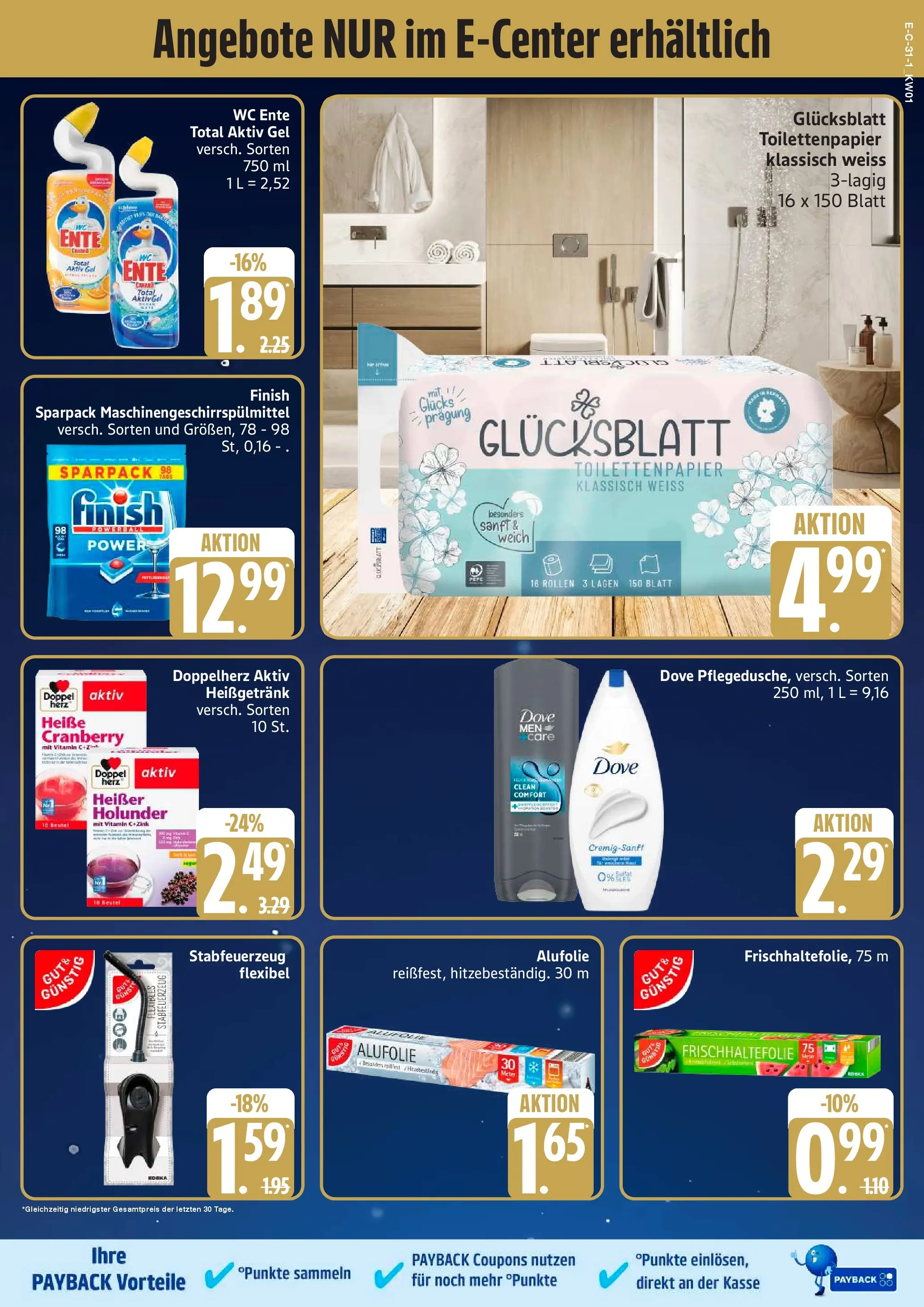 Edeka prospekt Elmshorn	 (ab 29.12.2025) » Angebote Online | Seite: 35 | Produkte: Finish, Shower Gel, Ente, Toilettenpapier