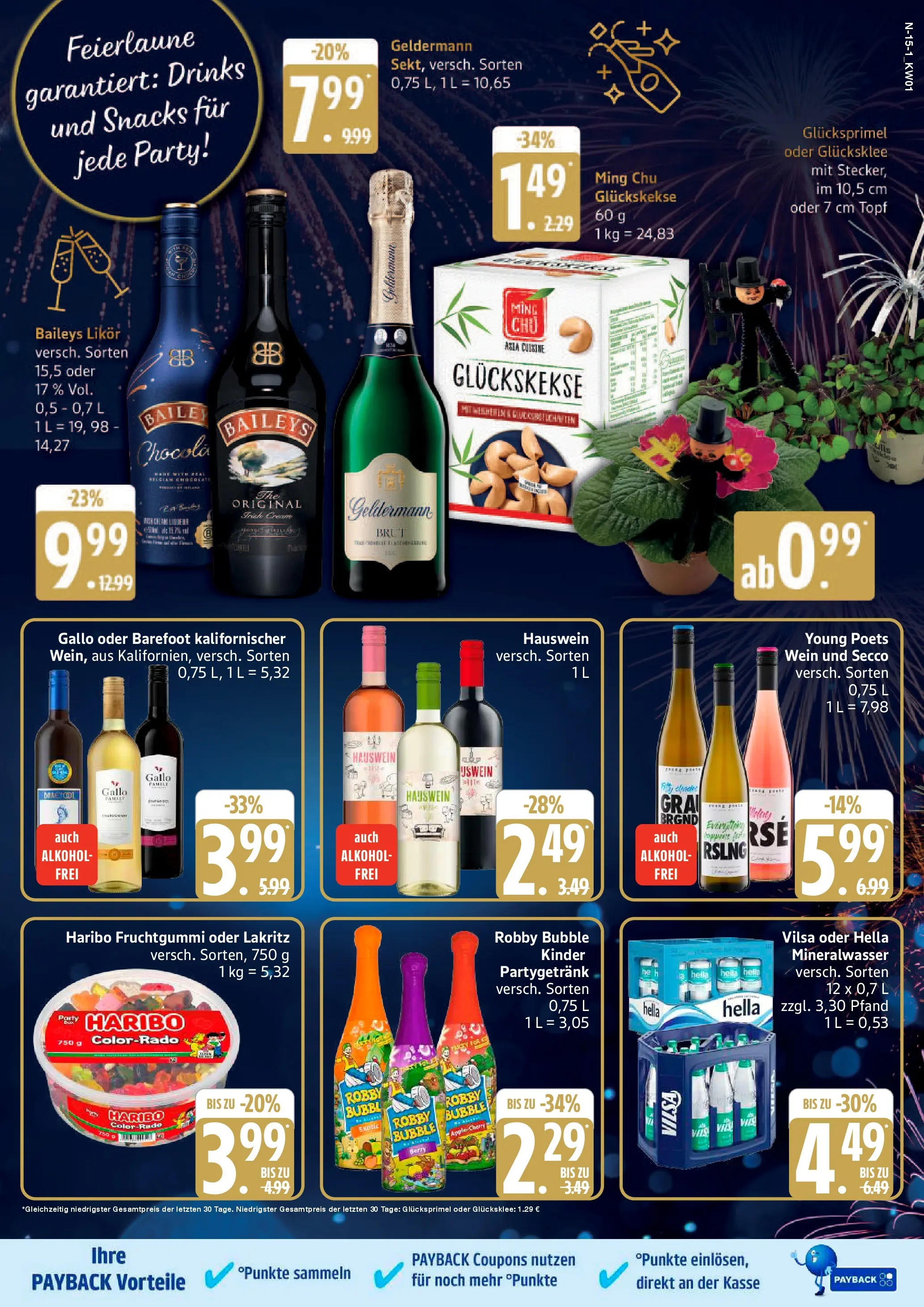 Marktkauf - Marktkauf: Wochenangebote (ab 29.12.2025) » Angebote online | Seite: 15 | Produkte: Haribo, Apple, Baileys, Wein