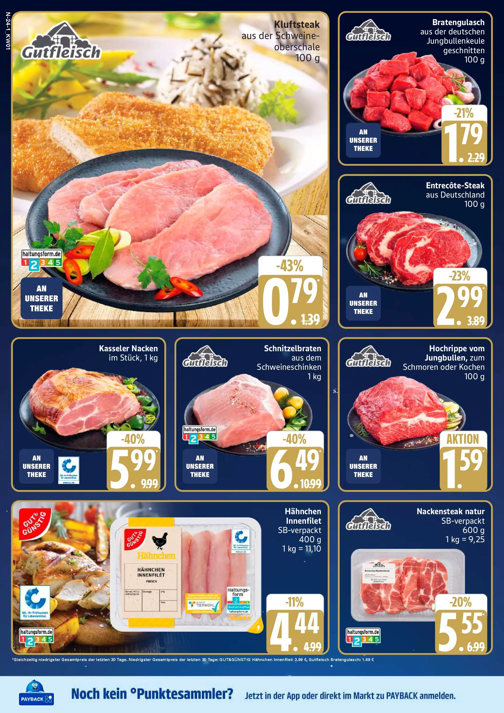 Marktkauf - Marktkauf: Wochenangebote (ab 29.12.2025) » Angebote online | Seite: 24 | Produkte: Hahnchen, Theke, Kasseler nacken