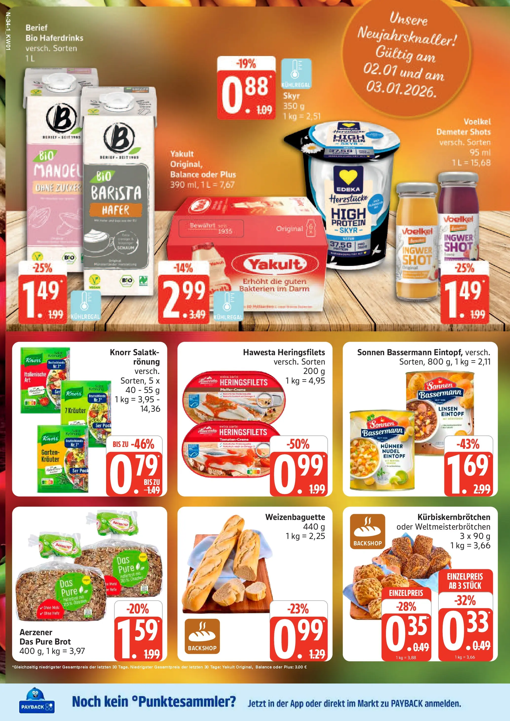 Marktkauf - Marktkauf: Wochenangebote (ab 29.12.2025) » Angebote online | Seite: 34 | Produkte: Mehl, Tomaten, Skyr, Brot