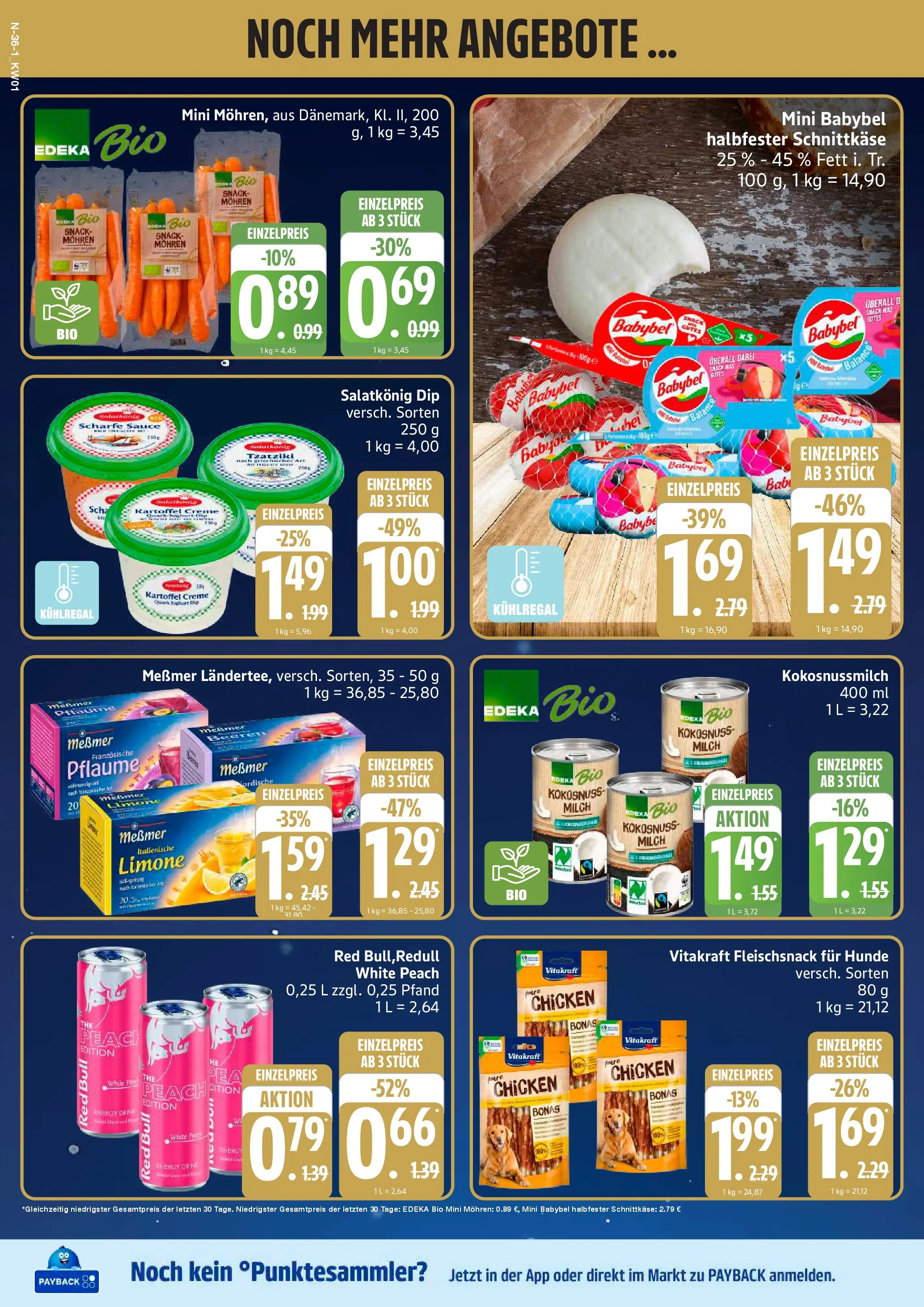 Marktkauf - Marktkauf: Wochenangebote (ab 29.12.2025) » Angebote online | Seite: 36 | Produkte: Red bull, Messmer, Creme, Mohren