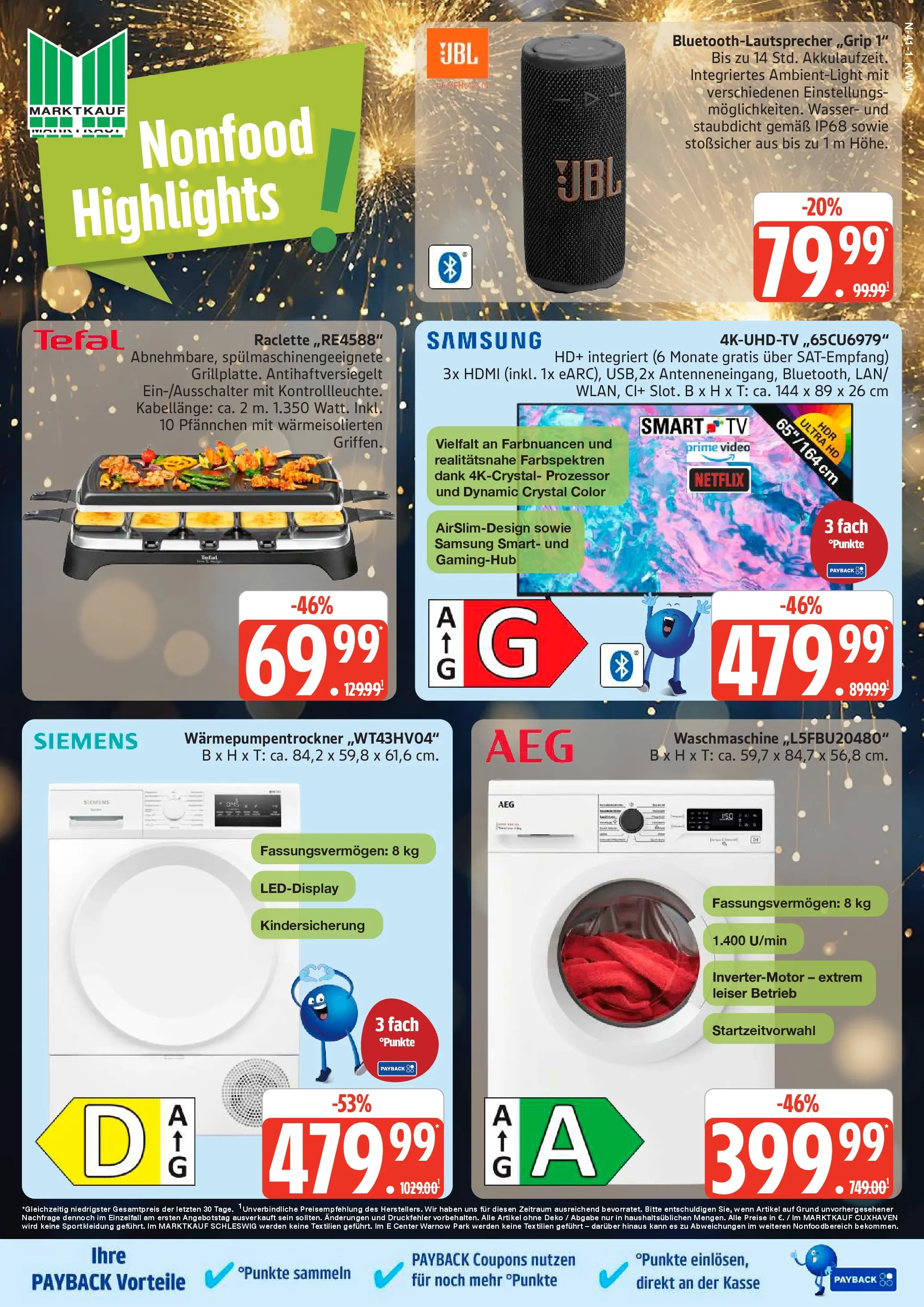 Marktkauf - Marktkauf: Wochenangebote (ab 29.12.2025) » Angebote online | Seite: 41 | Produkte: Siemens, Smart TV, TV, Video