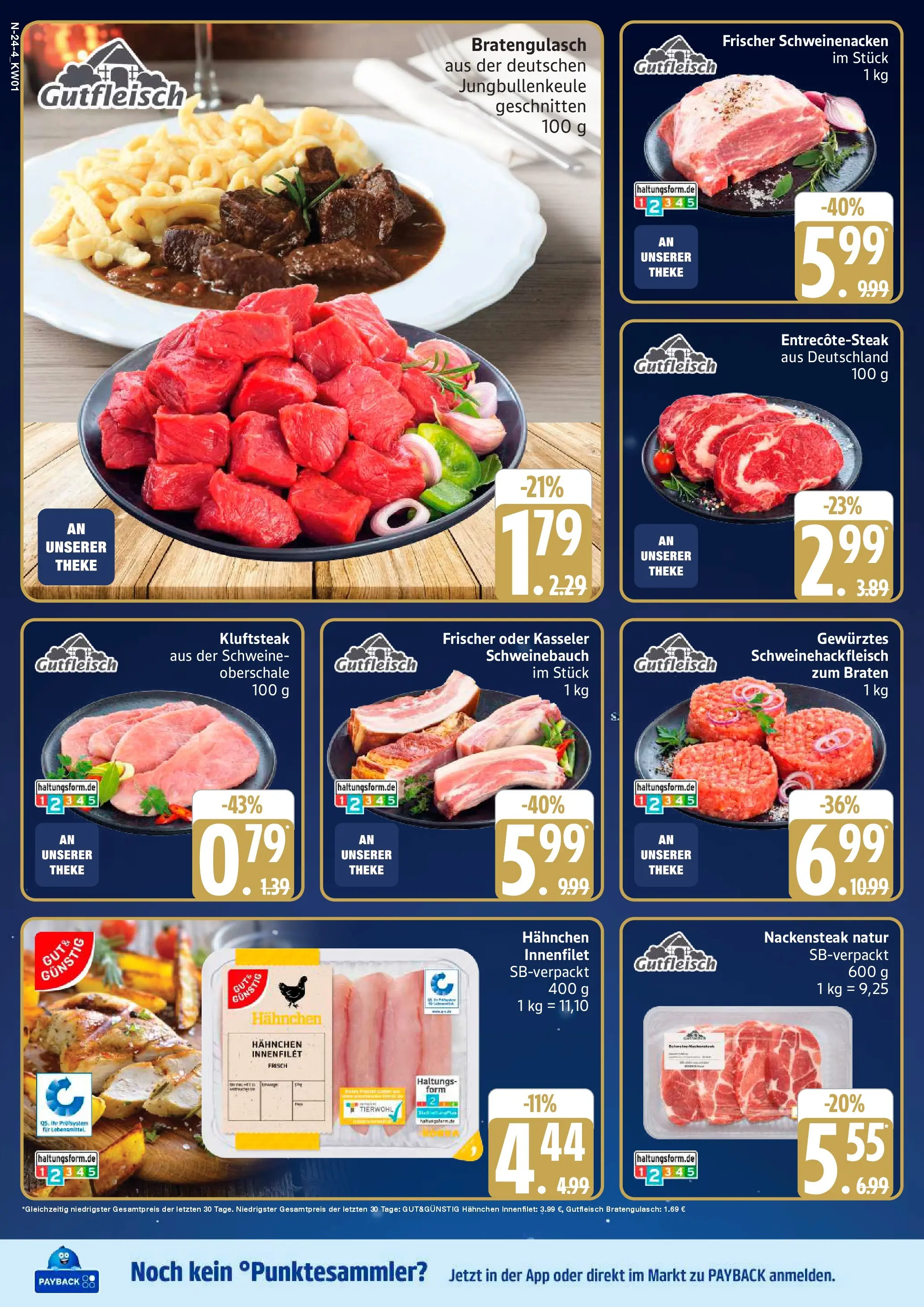 Edeka prospekt Neuenkirchen	 (ab 29.12.2025) » Angebote Online | Seite: 24 | Produkte: Hahnchen, Schweinebauch, Schweinenacken, Steak