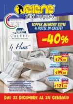 Selene Citt&agrave; Negozio Topper memory suite 4 hotel di caleffi -40% - al 24.01.2026