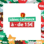 GiFi Chic, pratique et &agrave; petit prix : id&eacute;es cadeaux &agrave; - de 15&euro; pour faire plaisir sans se ruiner - au 26.12.2025