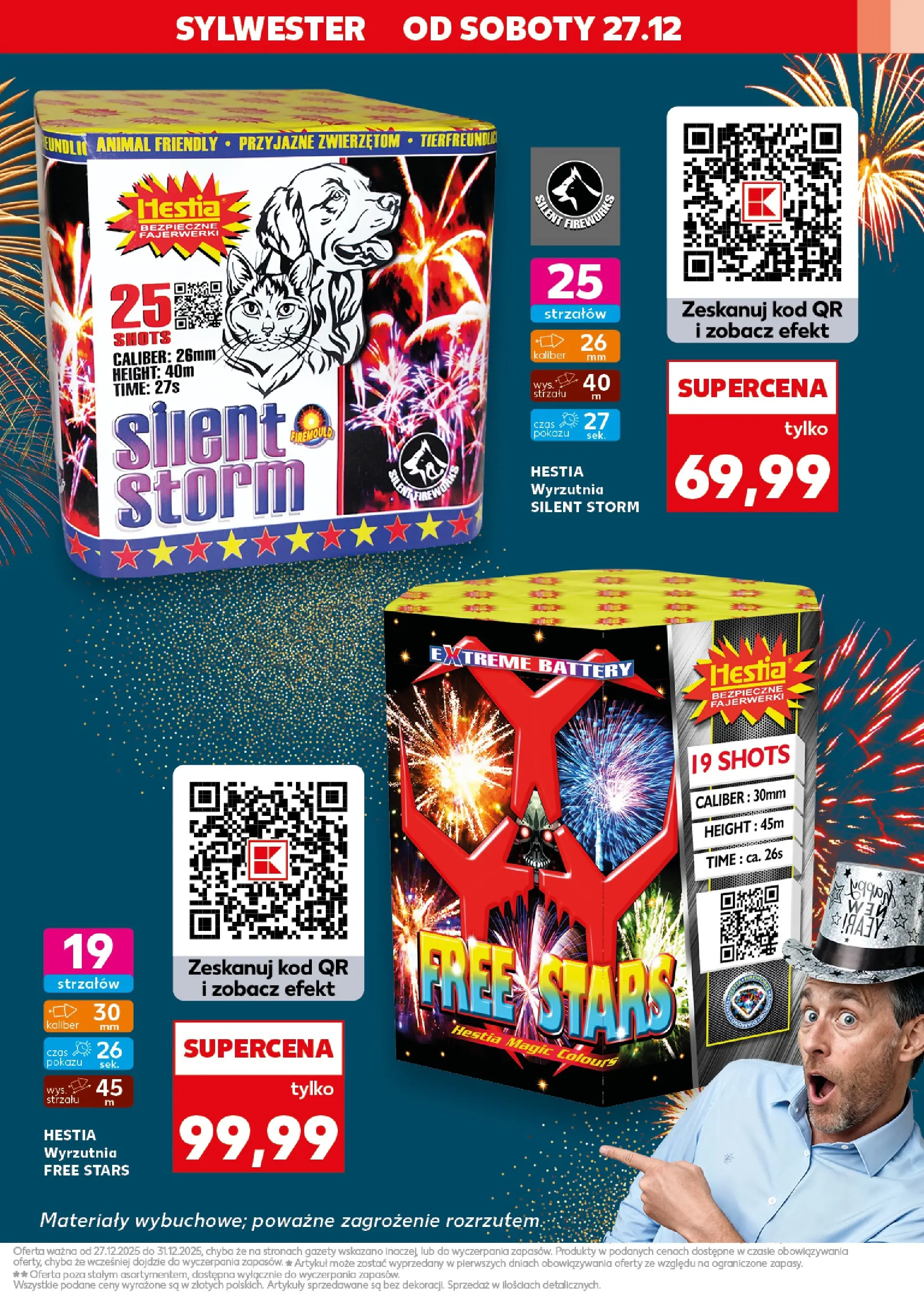 Kaufland - Kaufland Fajerwerki ważne do 31.12 od 26.12.2025 - od jutra PDF | Strona: 7 | Produkty: Wyrzutnia, Fajerwerki