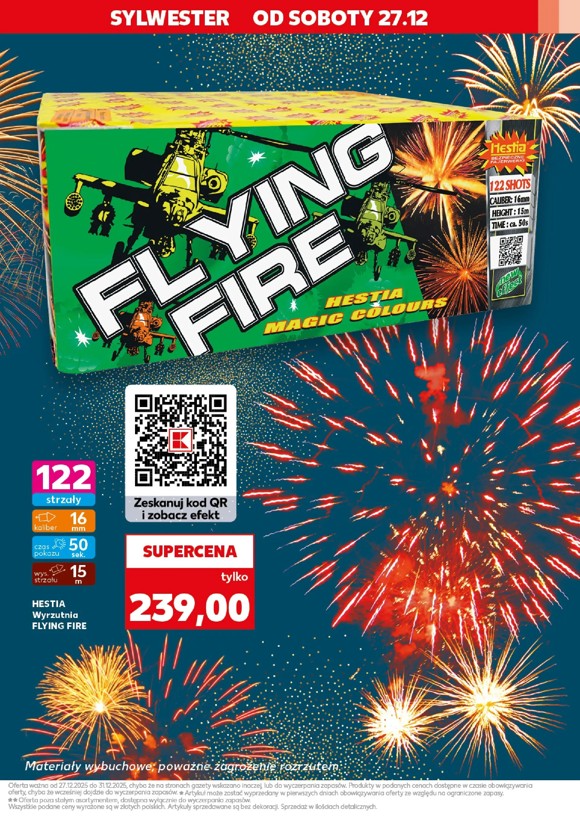 Kaufland - Kaufland Fajerwerki ważne do 31.12 od 26.12.2025 - od jutra PDF | Strona: 11 | Produkty: Wyrzutnia