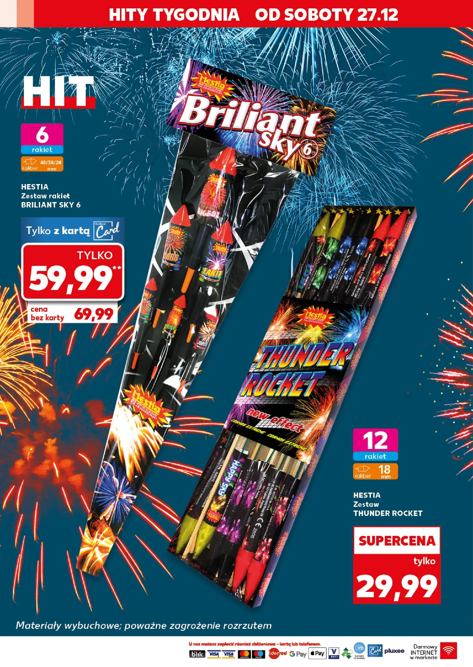 Kaufland - Kaufland Fajerwerki ważne do 31.12 od 26.12.2025 - od jutra PDF | Strona: 18 | Produkty: Karta