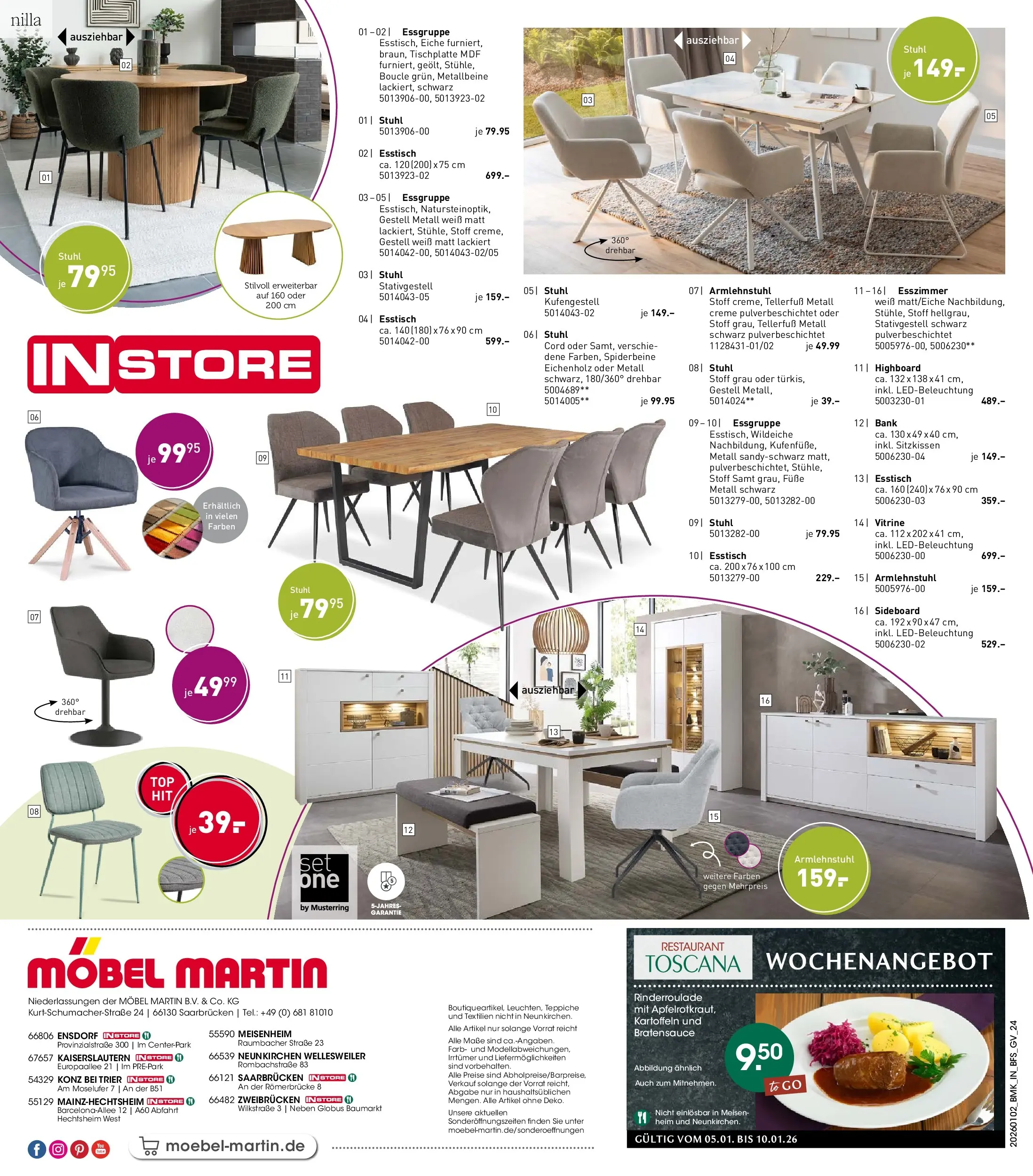 Möbel Martin - Möbel Martin: Offres hebdomadaires à partir du 01/01/2026 - promo en ligne | Page: 24 | Produits: Vitrine, Store, Crème