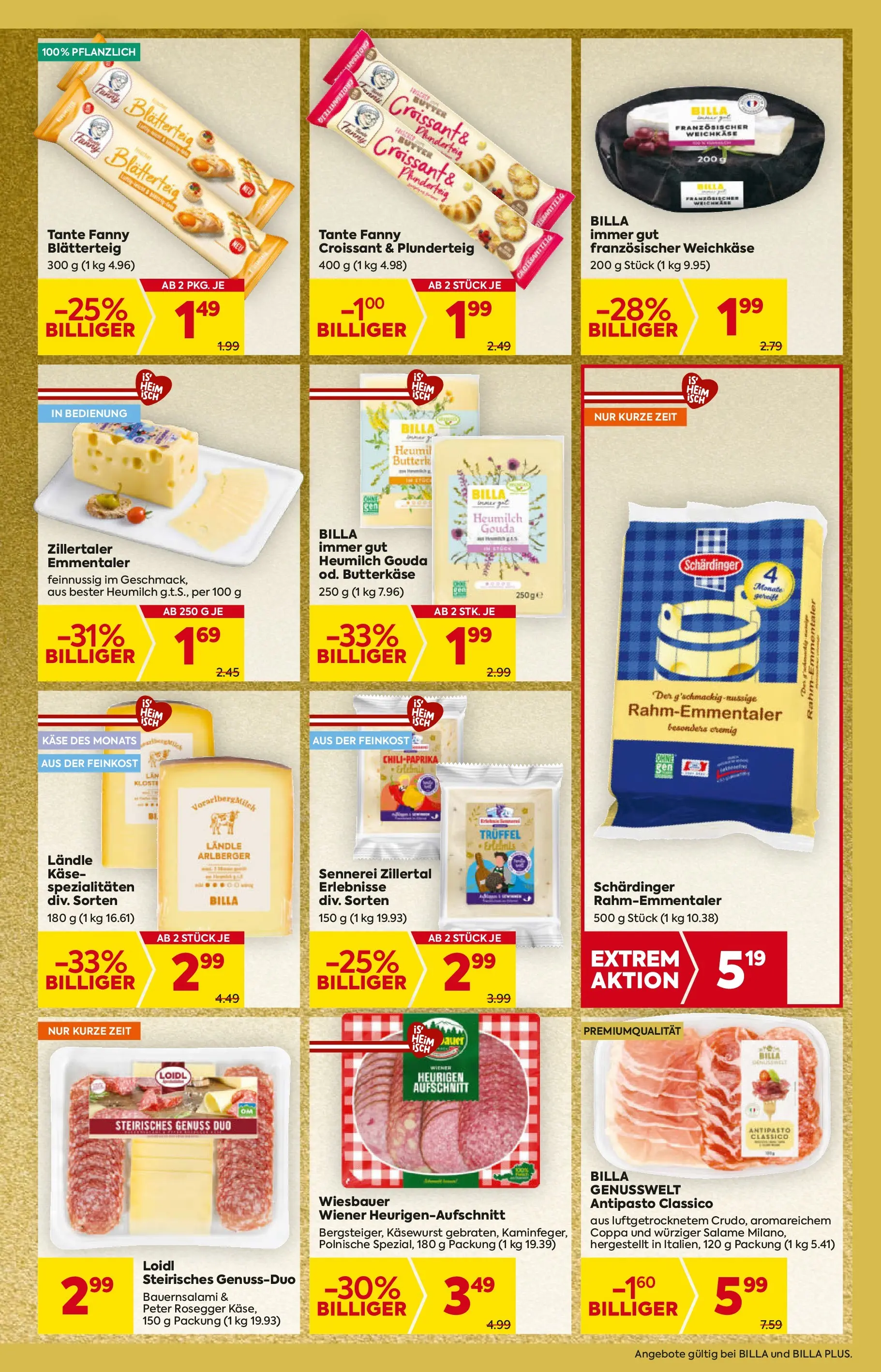 Billa - BILLA: Flugblatt gültig bei BILLA & BILLA PLUS ab 26.12.2025 - Angebote, Prospekt | Seite: 9 | Produkte: Butter, Käse
