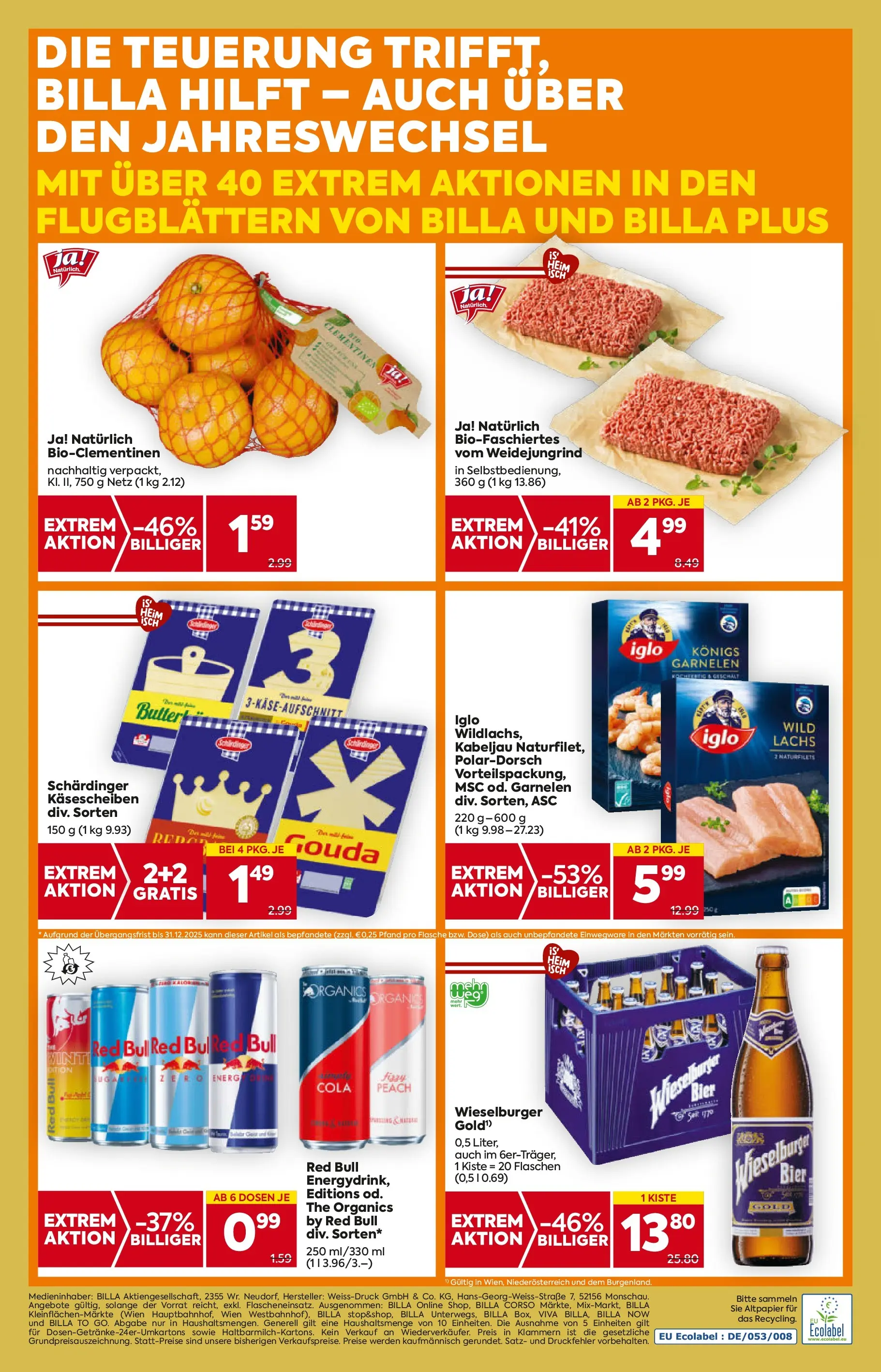 Billa - BILLA: Flugblatt gültig bei BILLA & BILLA PLUS ab 26.12.2025 - Angebote, Prospekt | Seite: 16 | Produkte: Bier