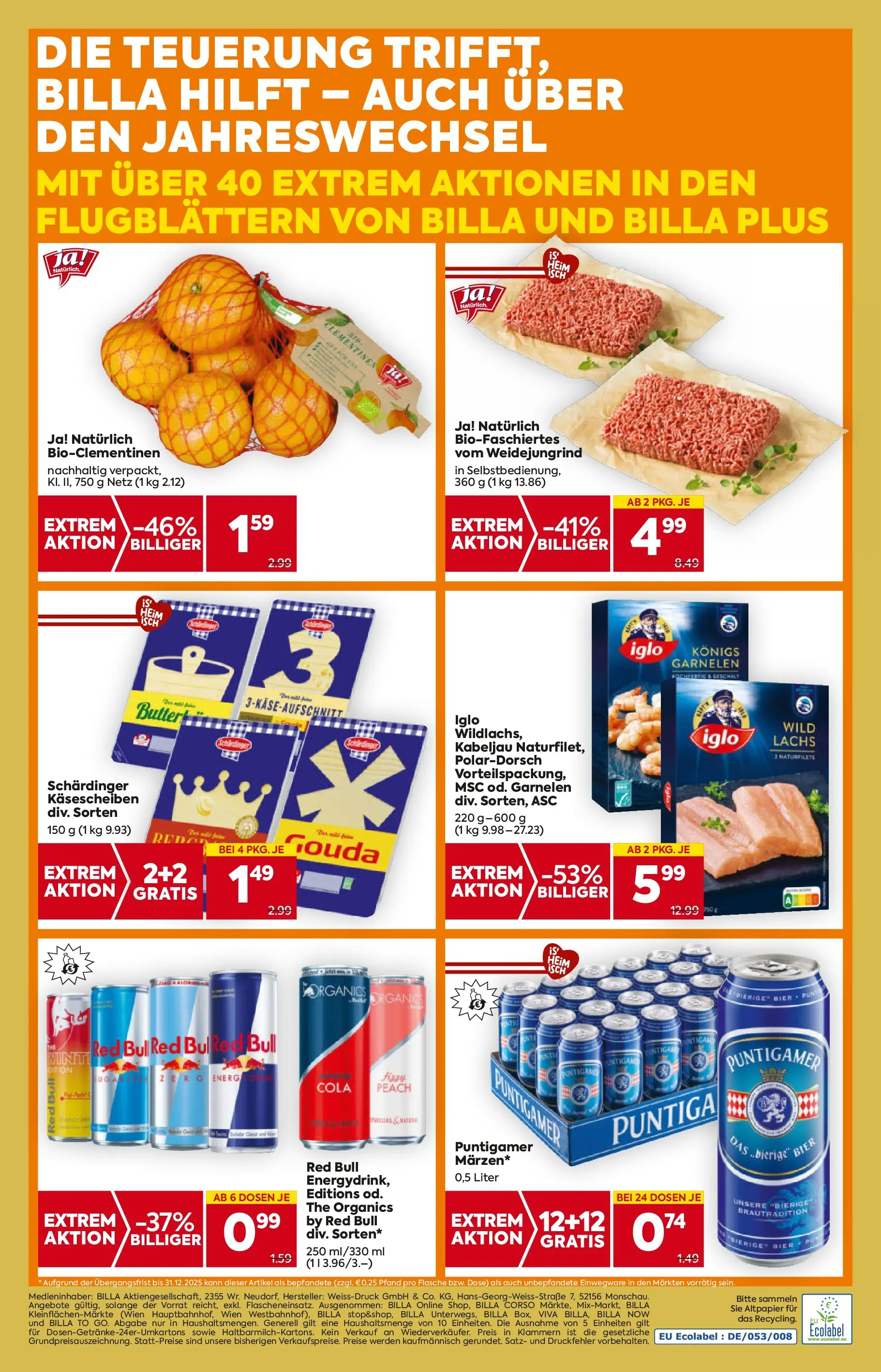 Billa - BILLA: Flugblatt gültig bei BILLA & BILLA PLUS ab 26.12.2025 - Angebote, Prospekt | Seite: 16 | Produkte: Bier