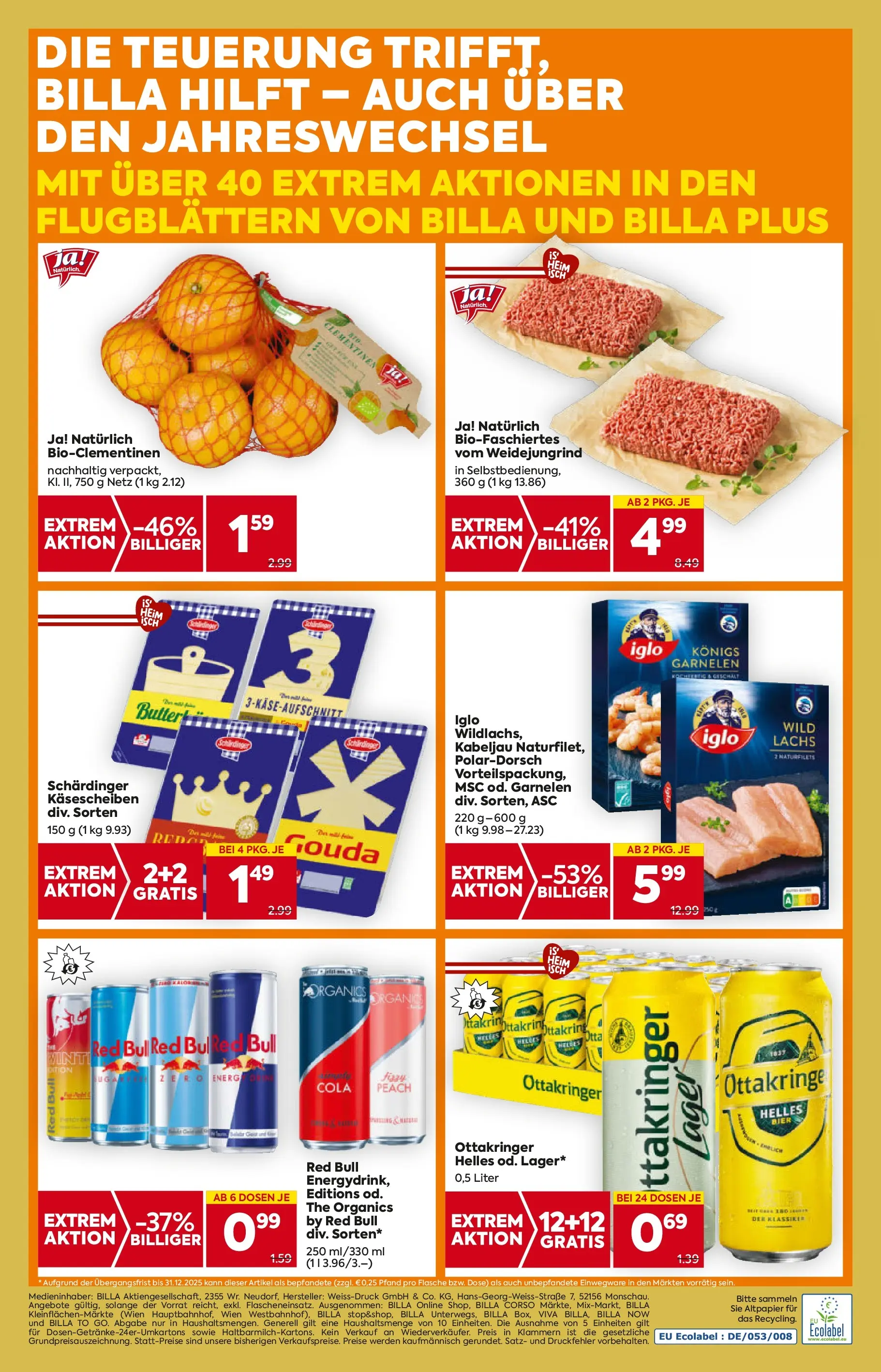 Billa - BILLA: Flugblatt gültig bei BILLA & BILLA PLUS ab 26.12.2025 - Angebote, Prospekt | Seite: 16 | Produkte: Bier