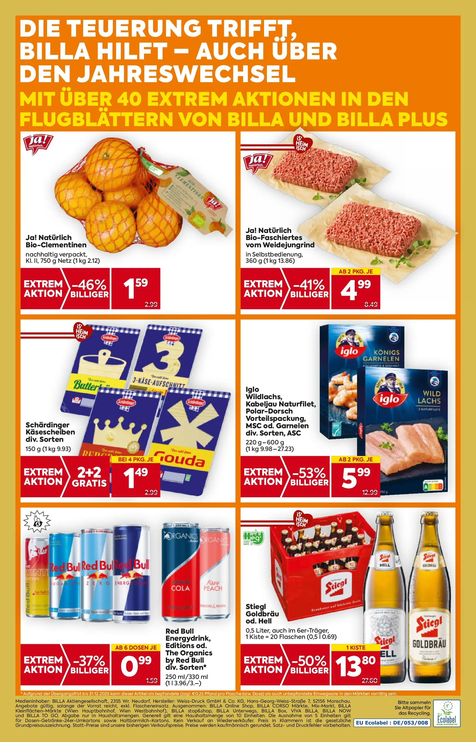 Billa - BILLA: Flugblatt gültig bei BILLA & BILLA PLUS ab 26.12.2025 - Angebote, Prospekt | Seite: 16