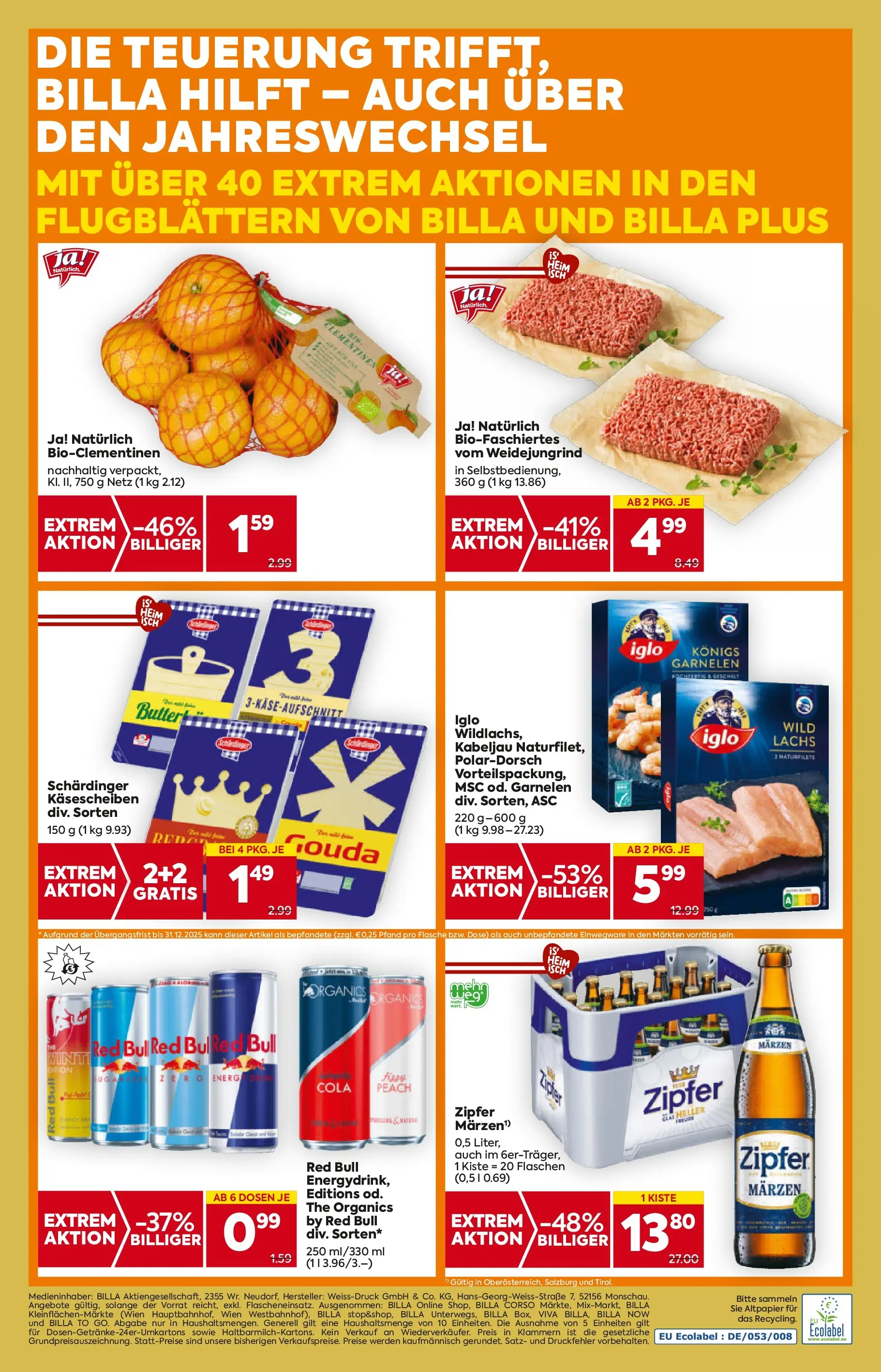 Billa - BILLA: Flugblatt gültig bei BILLA & BILLA PLUS ab 26.12.2025 - Angebote, Prospekt | Seite: 16