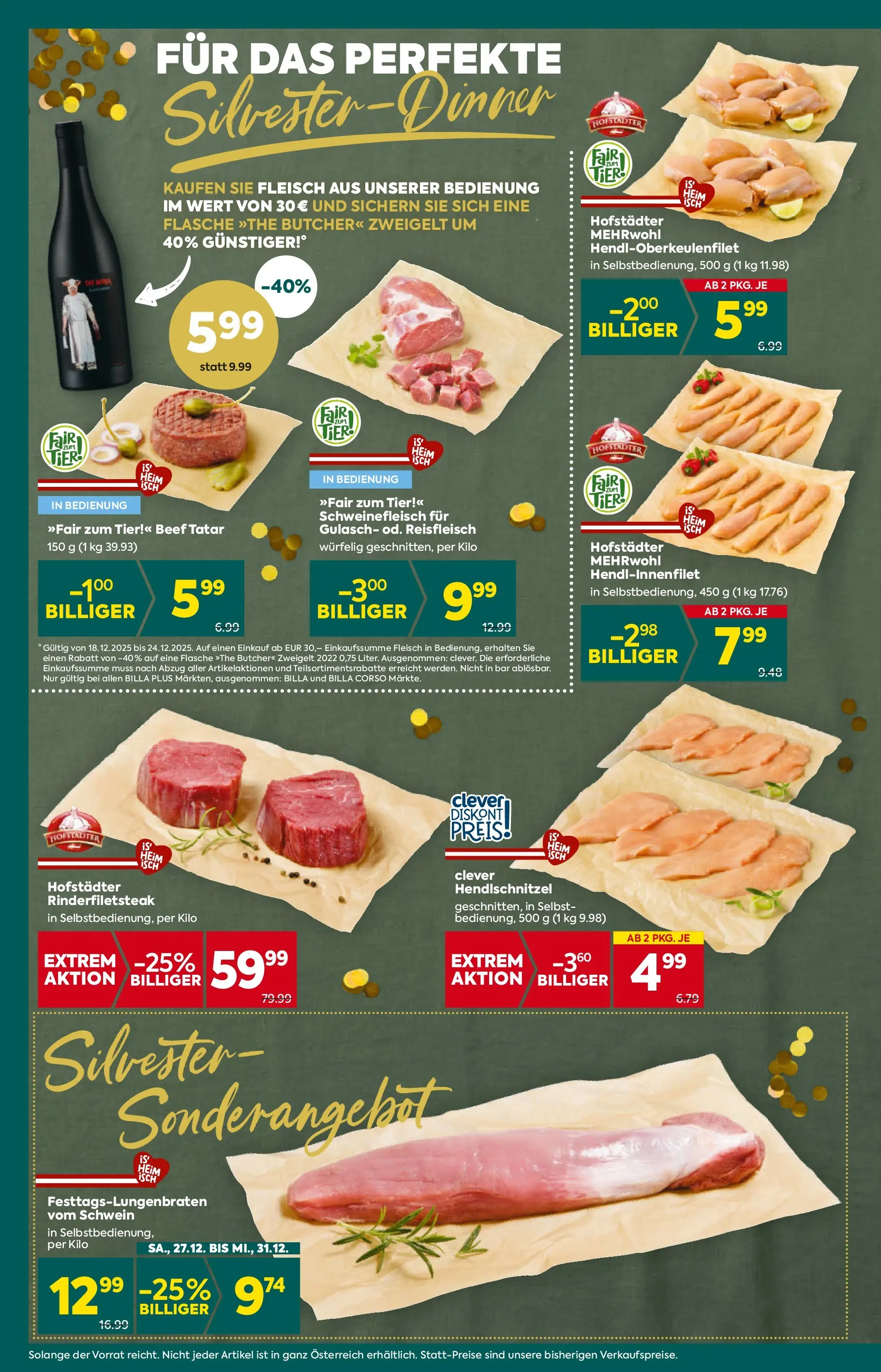 Billa Plus - BILLA PLUS: Flugblatt Burgenland von 26.12.2025 - Aktuelle Angebote | Seite: 10 | Produkte: Schweinefleisch