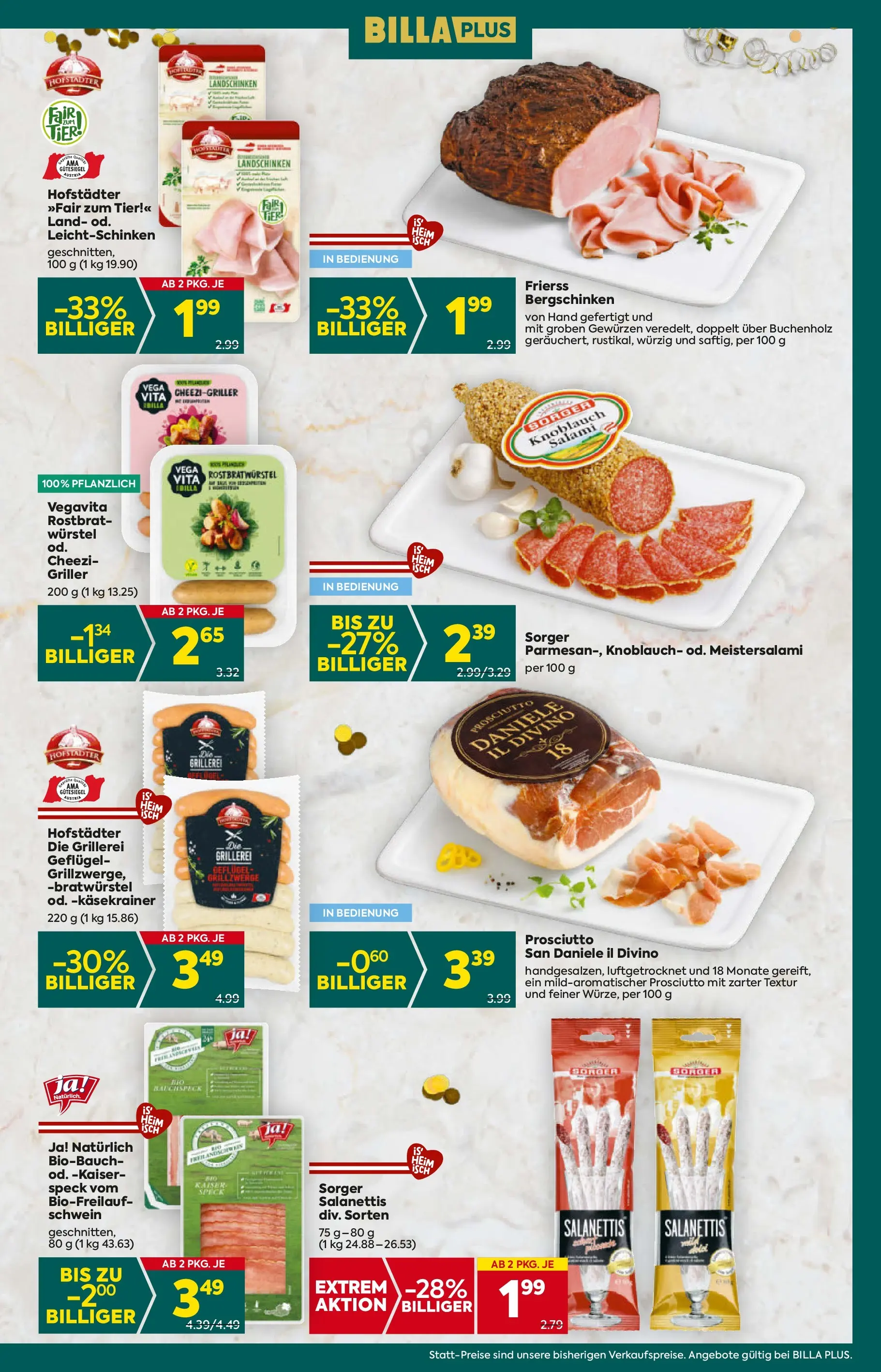 Billa Plus - BILLA PLUS: Flugblatt Burgenland von 26.12.2025 - Aktuelle Angebote | Seite: 13 | Produkte: Knoblauch, Salami