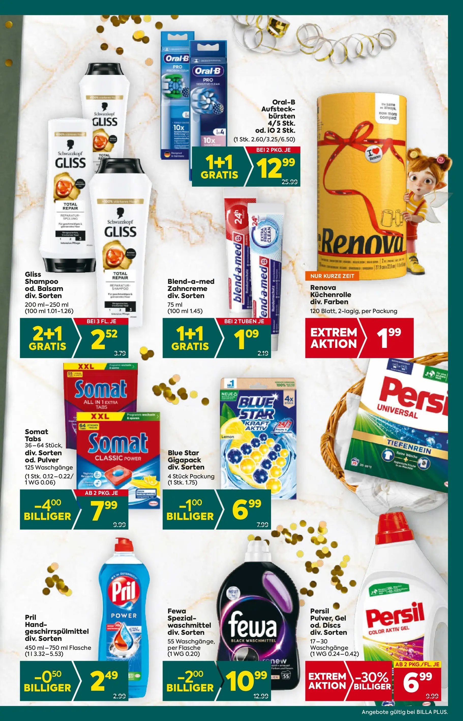 Billa Plus - BILLA PLUS: Flugblatt Burgenland von 26.12.2025 - Aktuelle Angebote | Seite: 19 | Produkte: Geschirrspülmittel, Shampoo, Spülung, Waschmittel