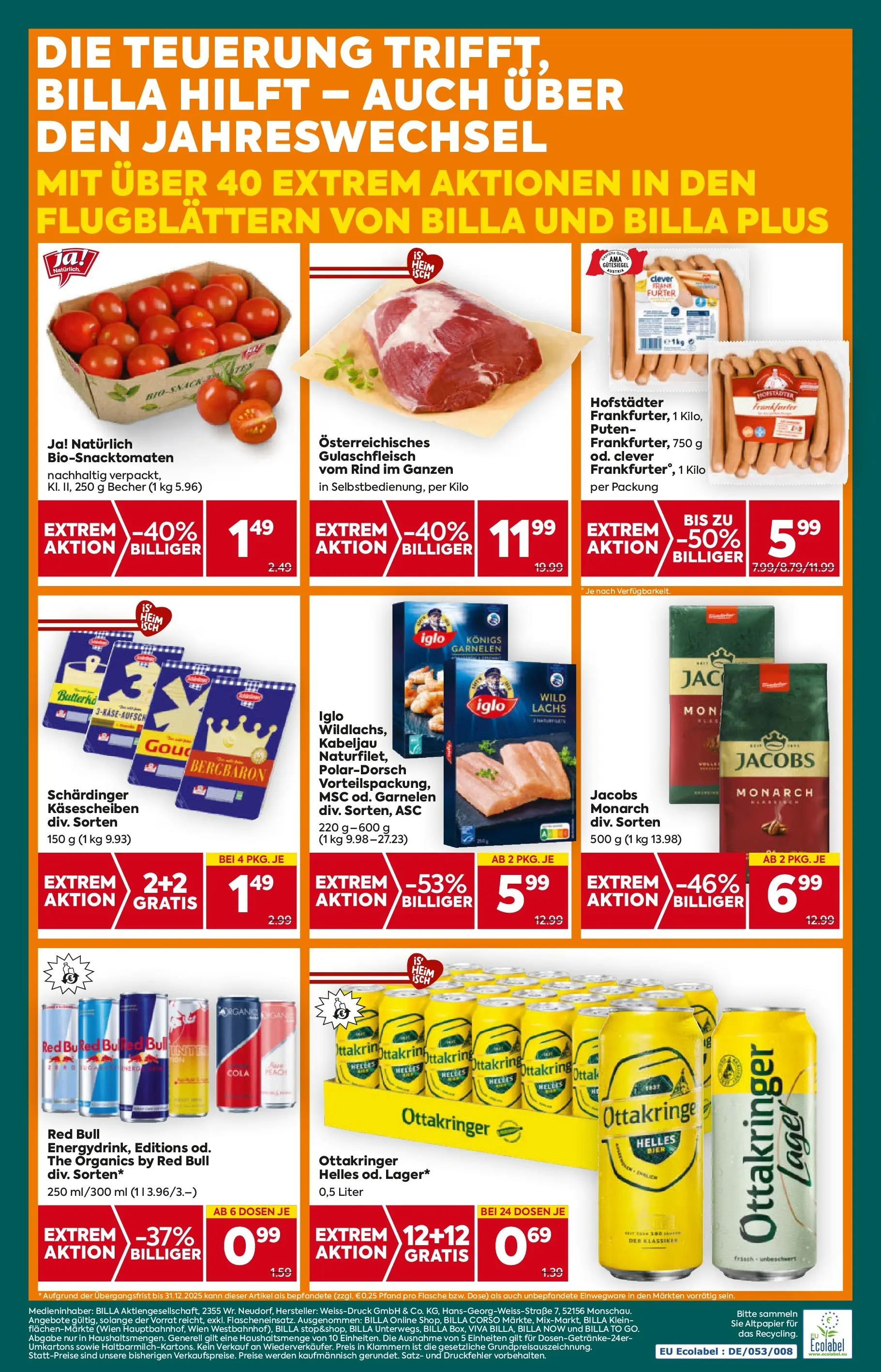 Billa Plus - BILLA PLUS: Flugblatt Wien von 26.12.2025 - Aktuelle Angebote | Seite: 20 | Produkte: Bier